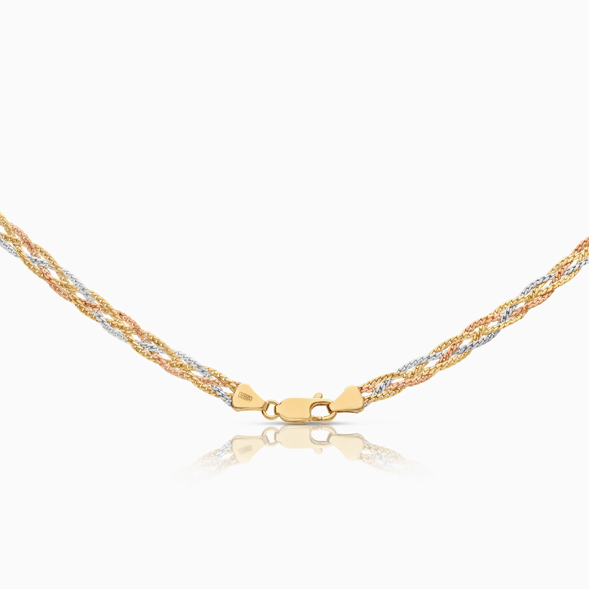 Fantasy link 5.80g 18K yellow/white/rose gold - Image 2