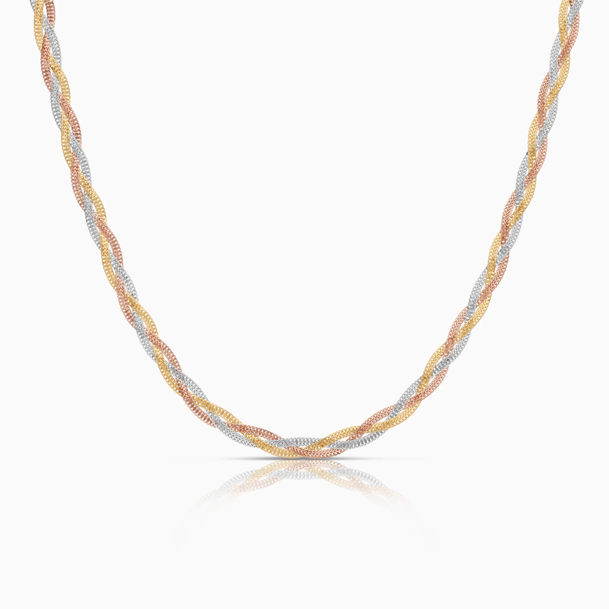 Fantasy link 9.57g 18K yellow/white/rose gold