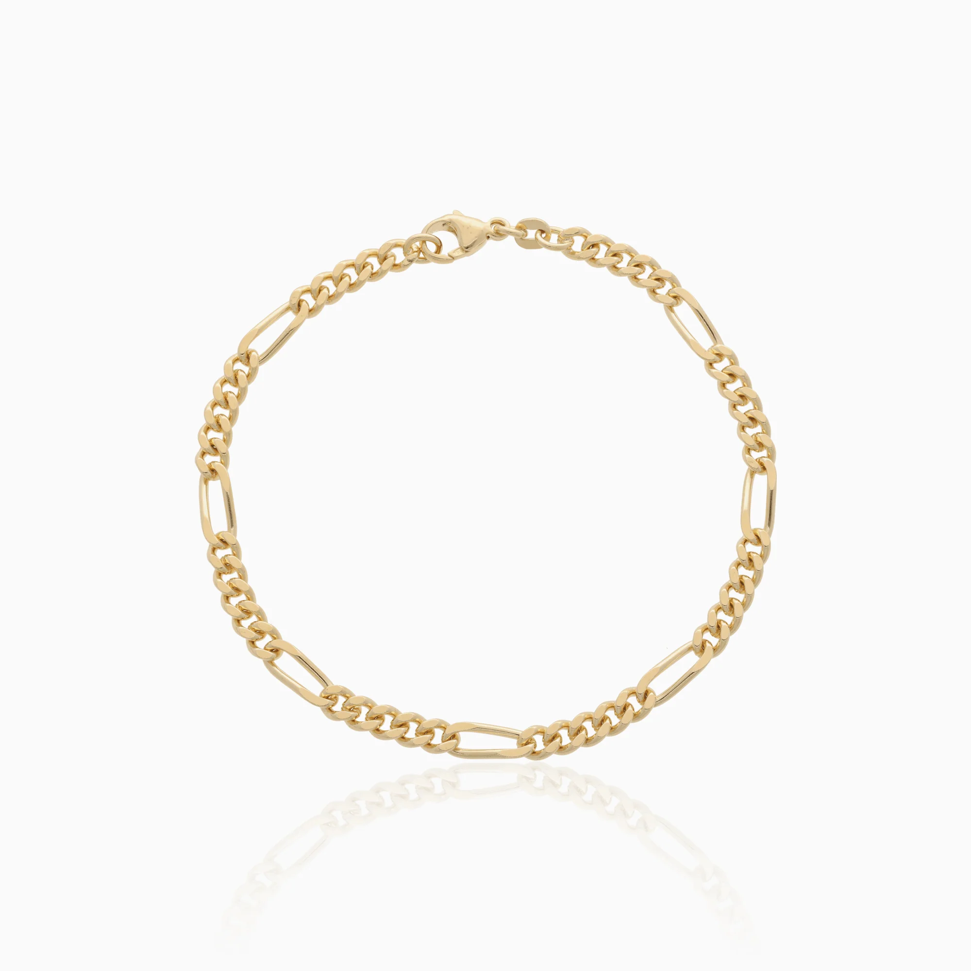 Figaro bracelet 11.3g 18K gold