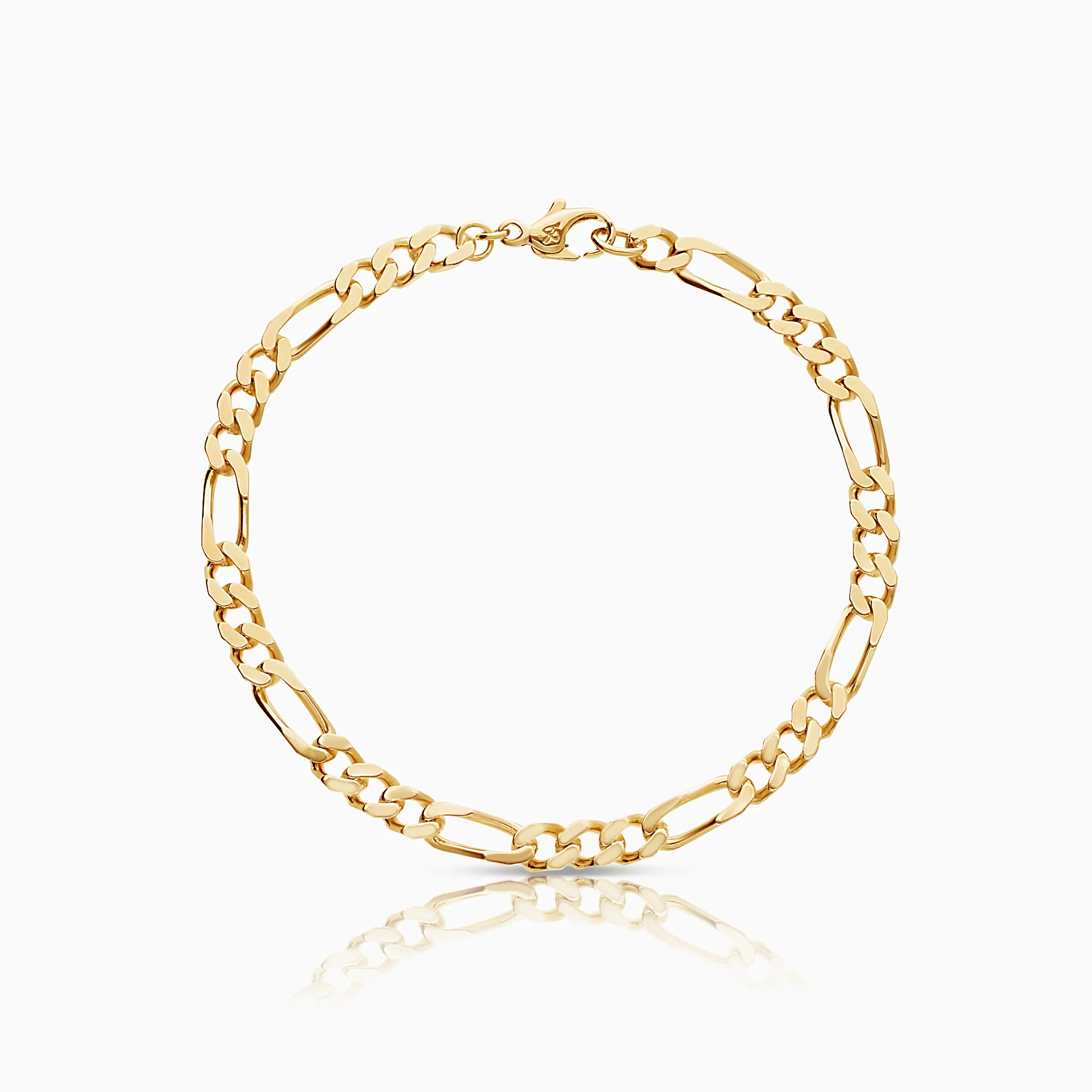 Figaro bracelet 14.32g 18K gold