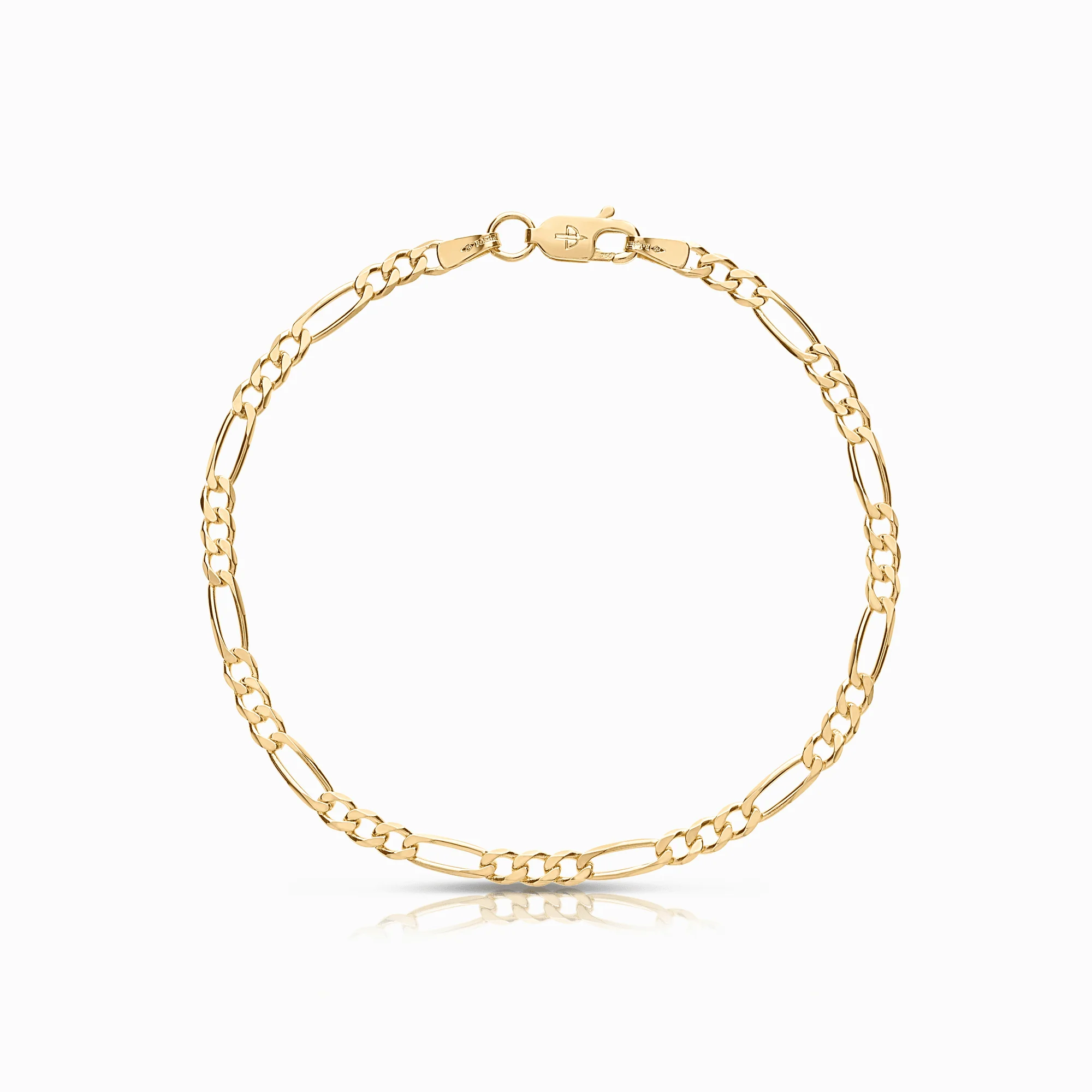 Figaro bracelet 3.52g 18K gold