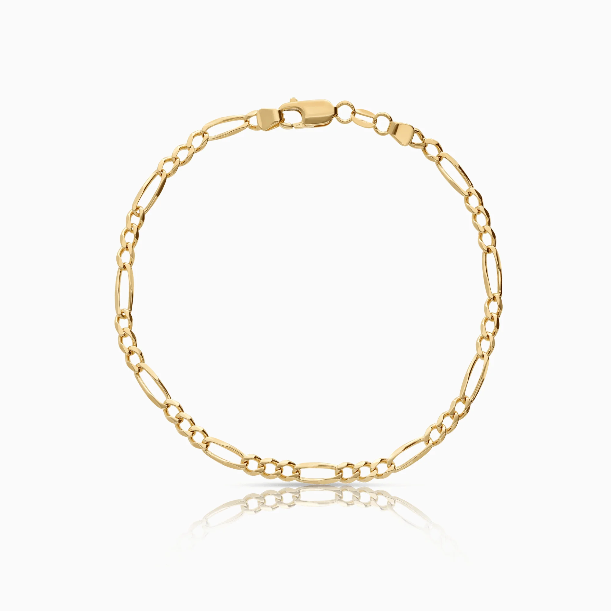 Figaro bracelet 4.86g 14K gold