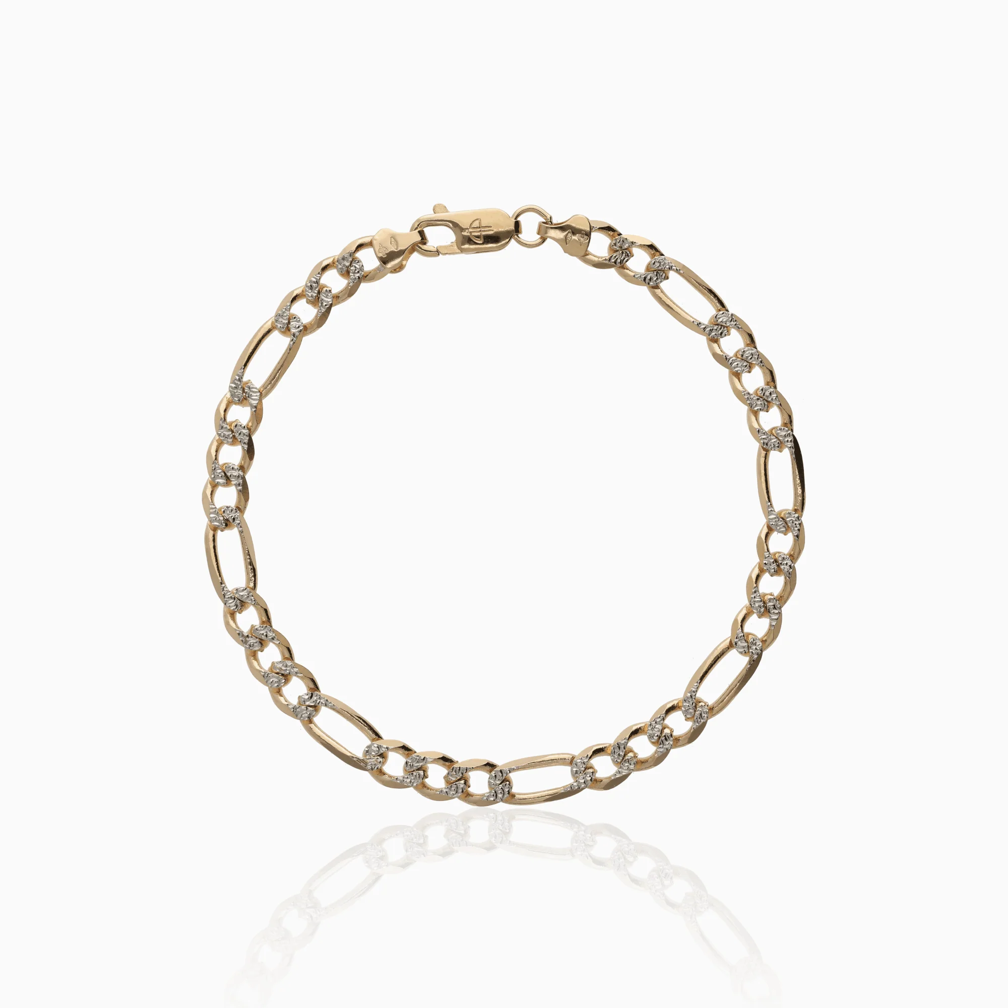 Figaro bracelet 9.02g 18K gold