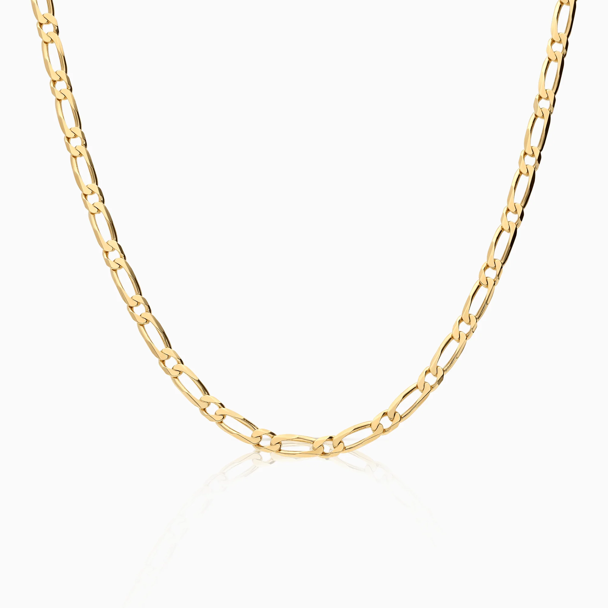 Figaro Necklace 18.24g 14K Gold