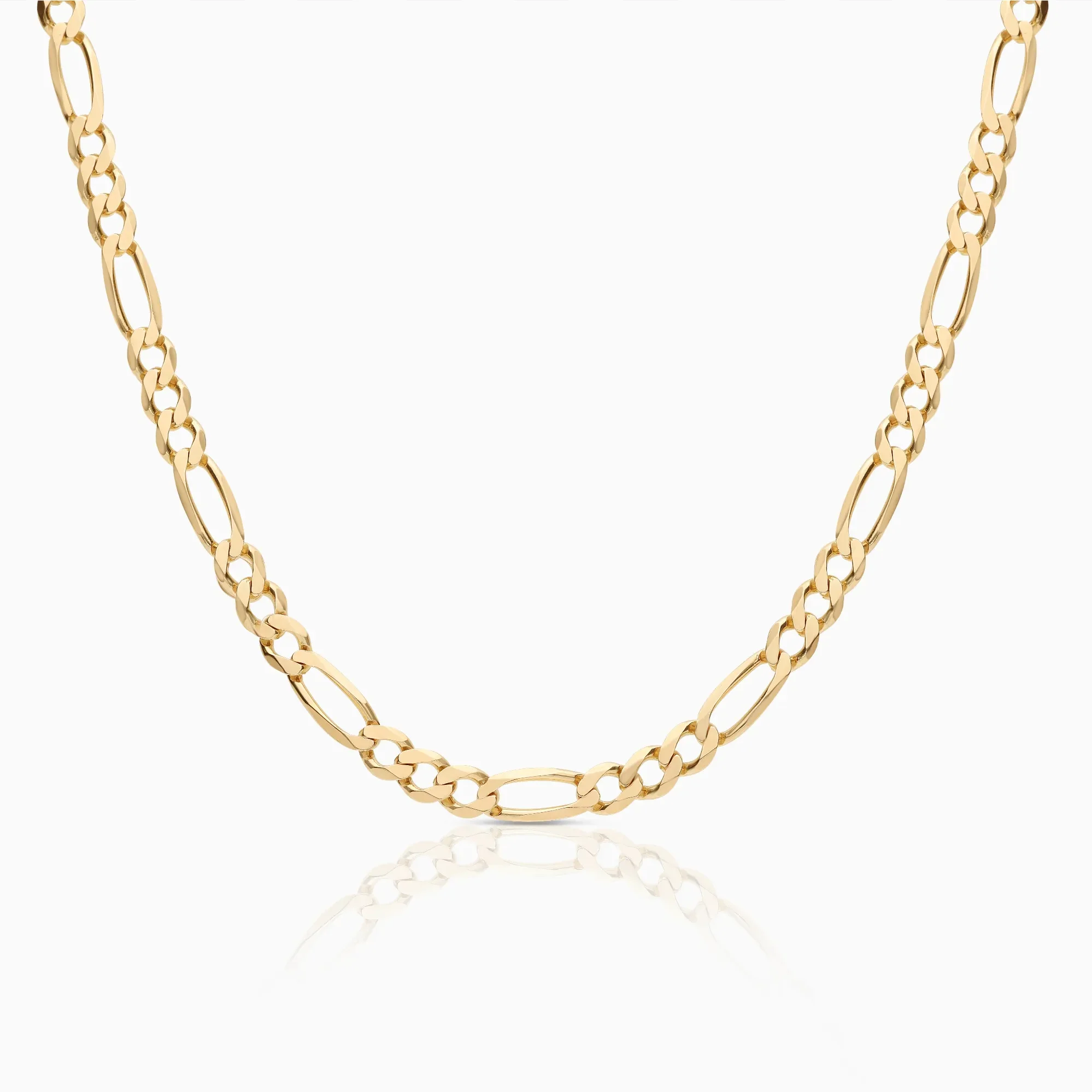 Figaro necklace 27.10g 14K gold