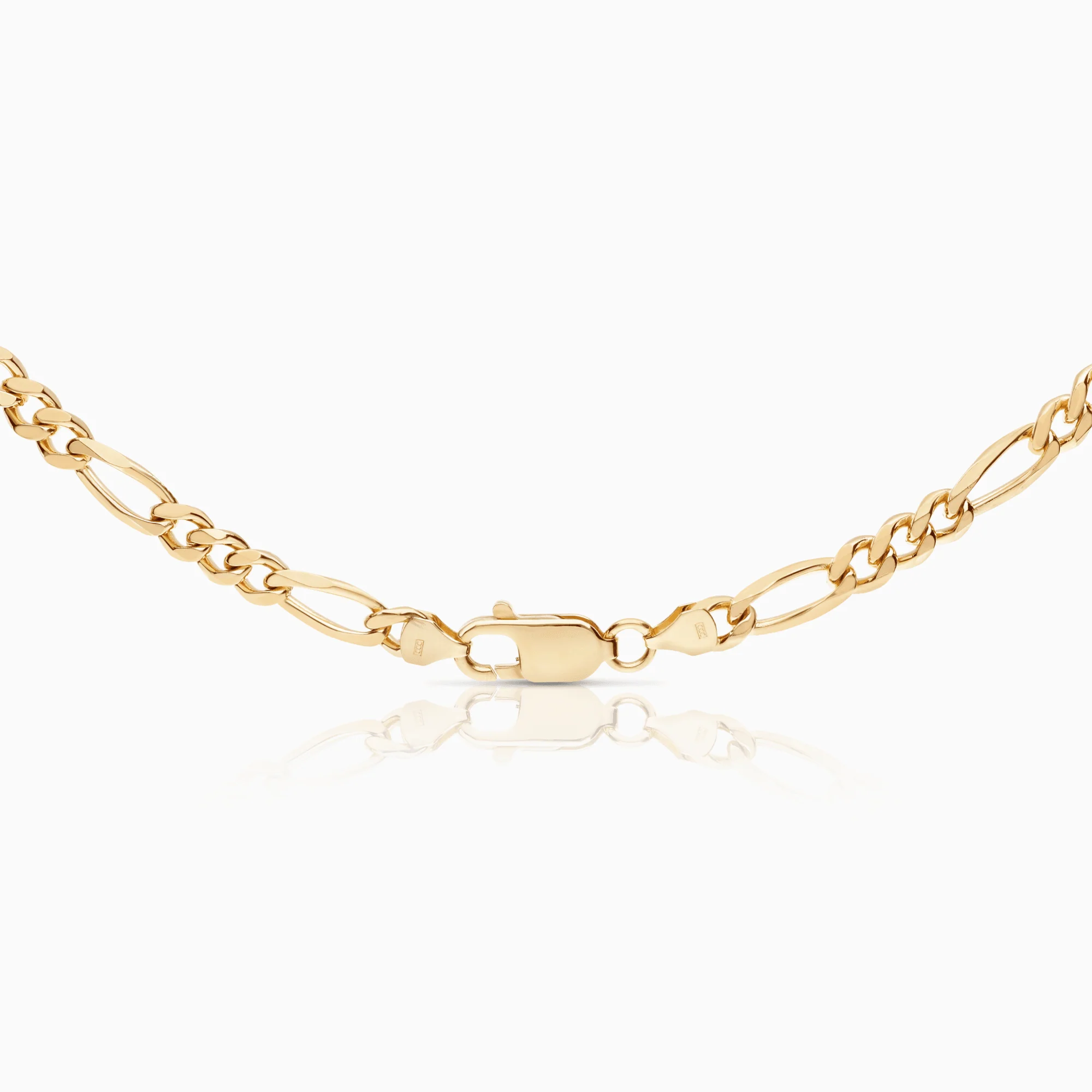 Figaro necklace 41.20g 18K gold - Image 2