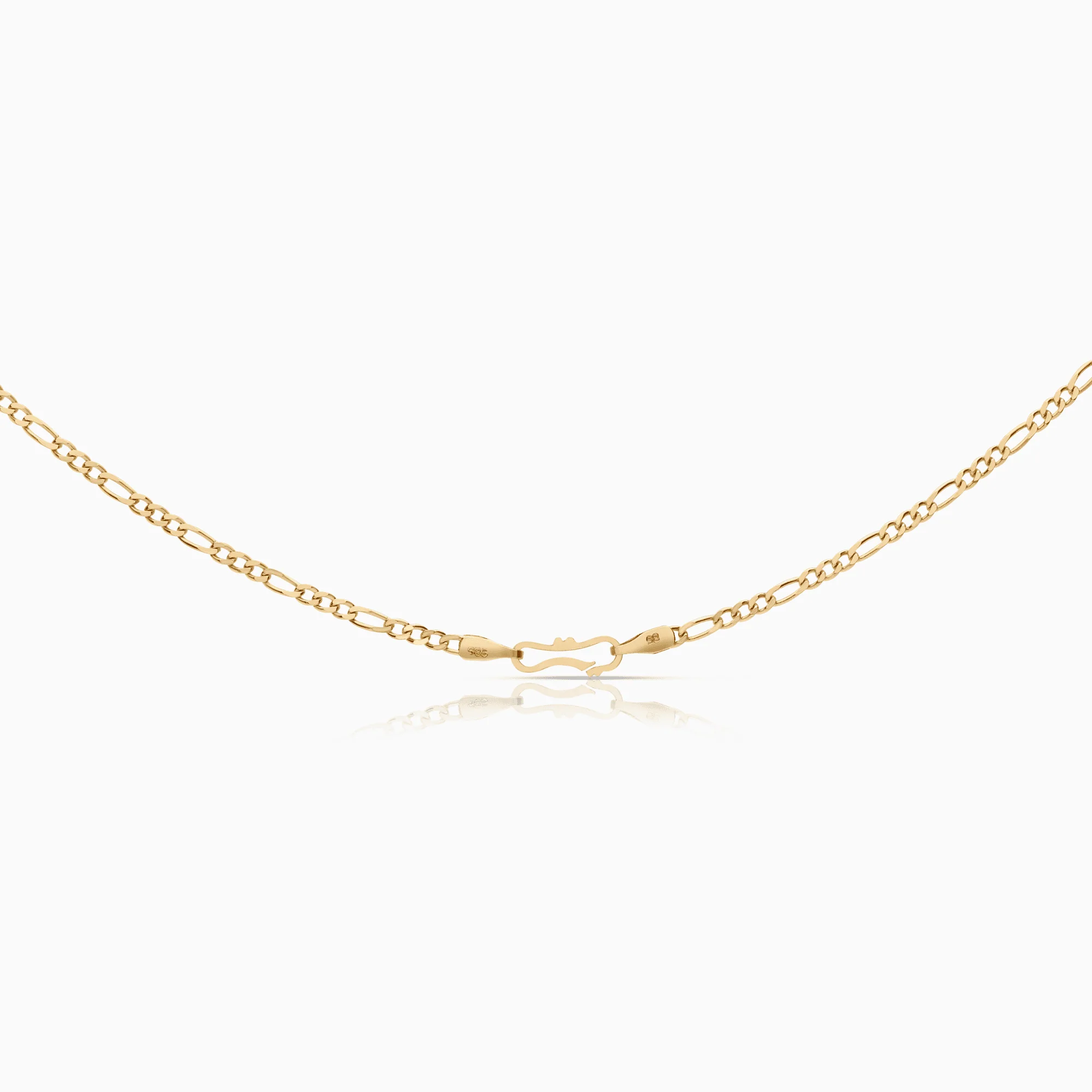 Figaro necklace 4.75g 14K gold - Image 2