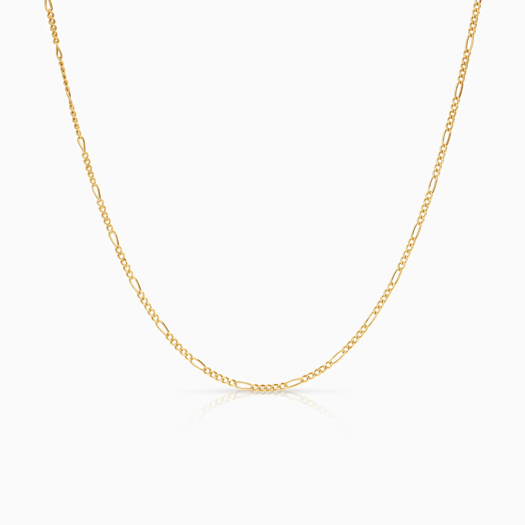 Figaro necklace 54cm 18K gold