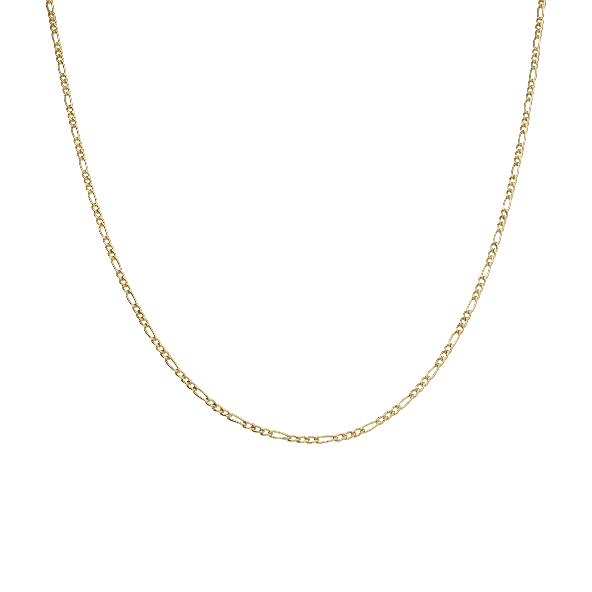 Figaro chain 46cm 14K gold - Image 2