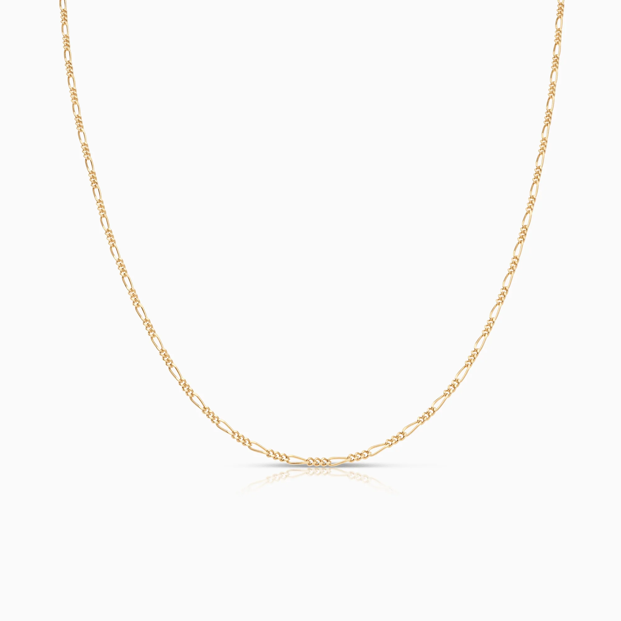 Figaro chain 46cm 18K gold