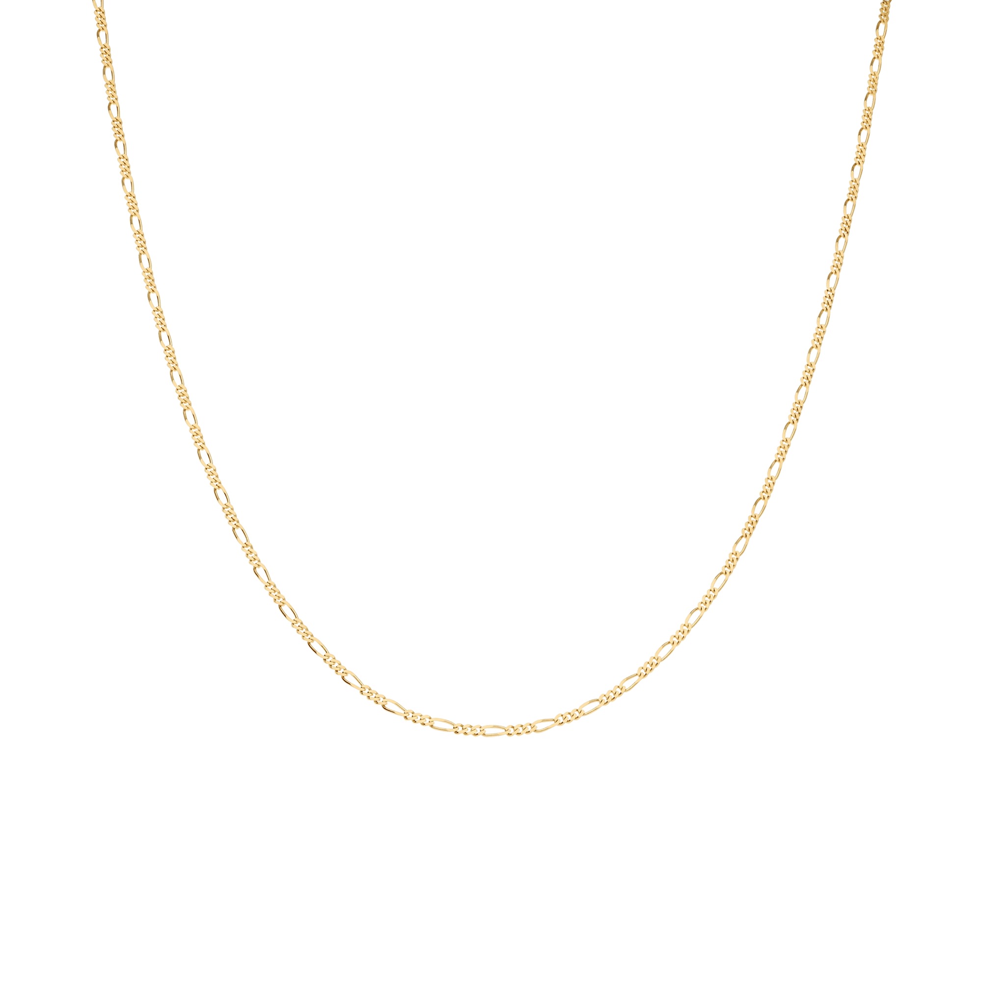 Figaro chain 50cm 18K gold - Image 2