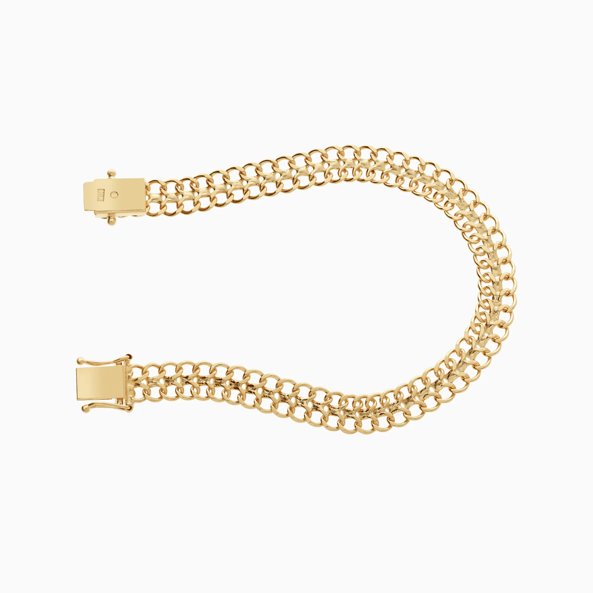 Herringbone bracelet 13.20g 18K gold - Image 2