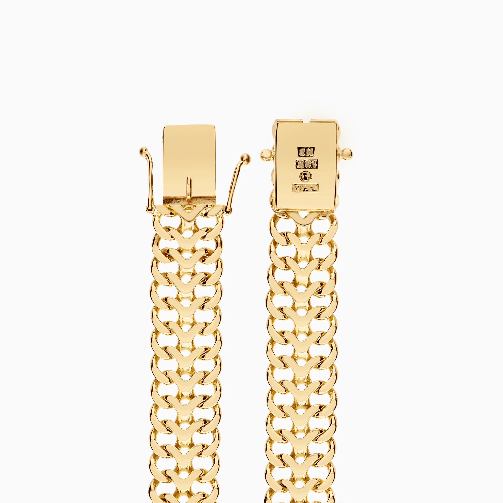 Fishbone bracelet 18.07g 18K gold - Image 2
