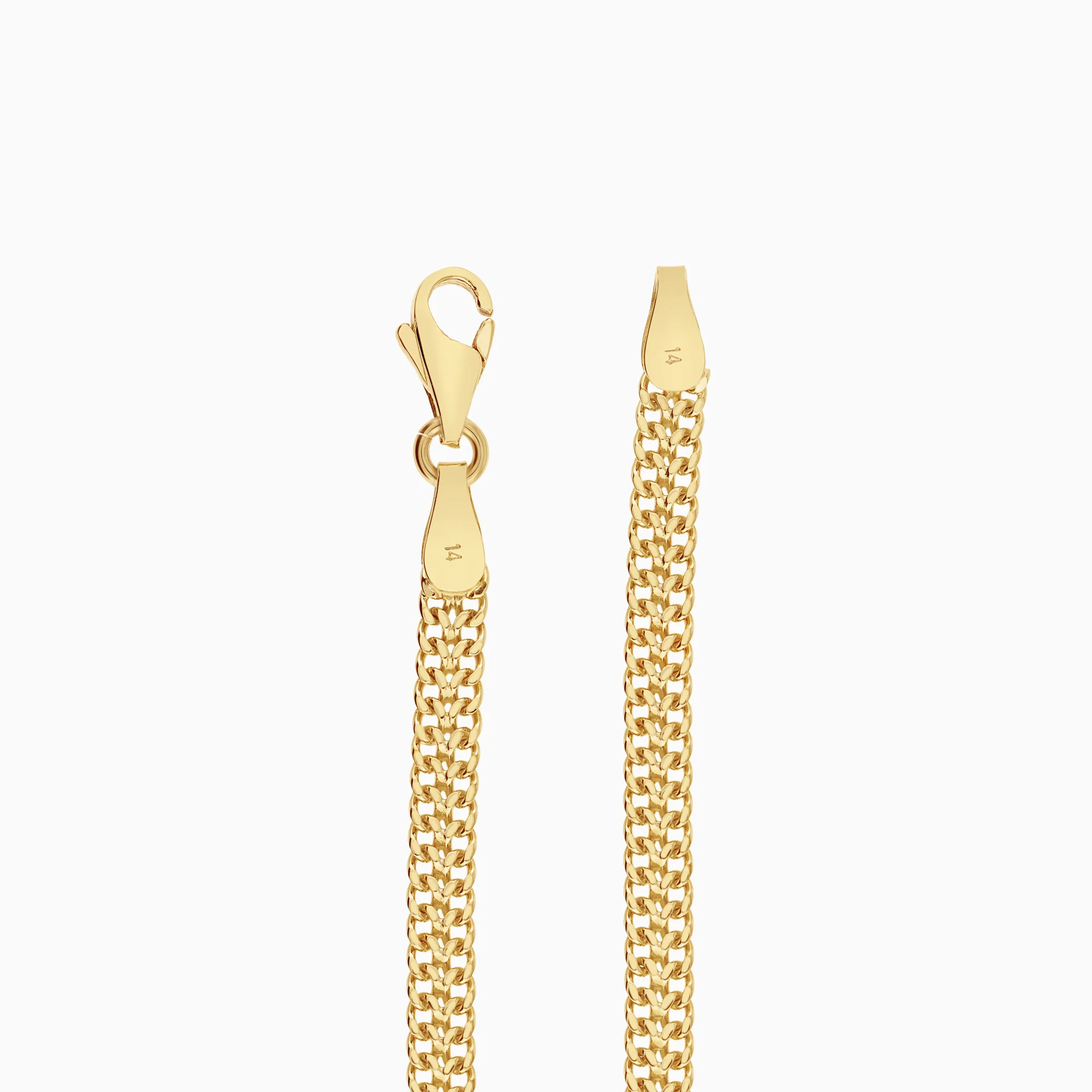 Herringbone bracelet 5.80g 14K gold - Image 2