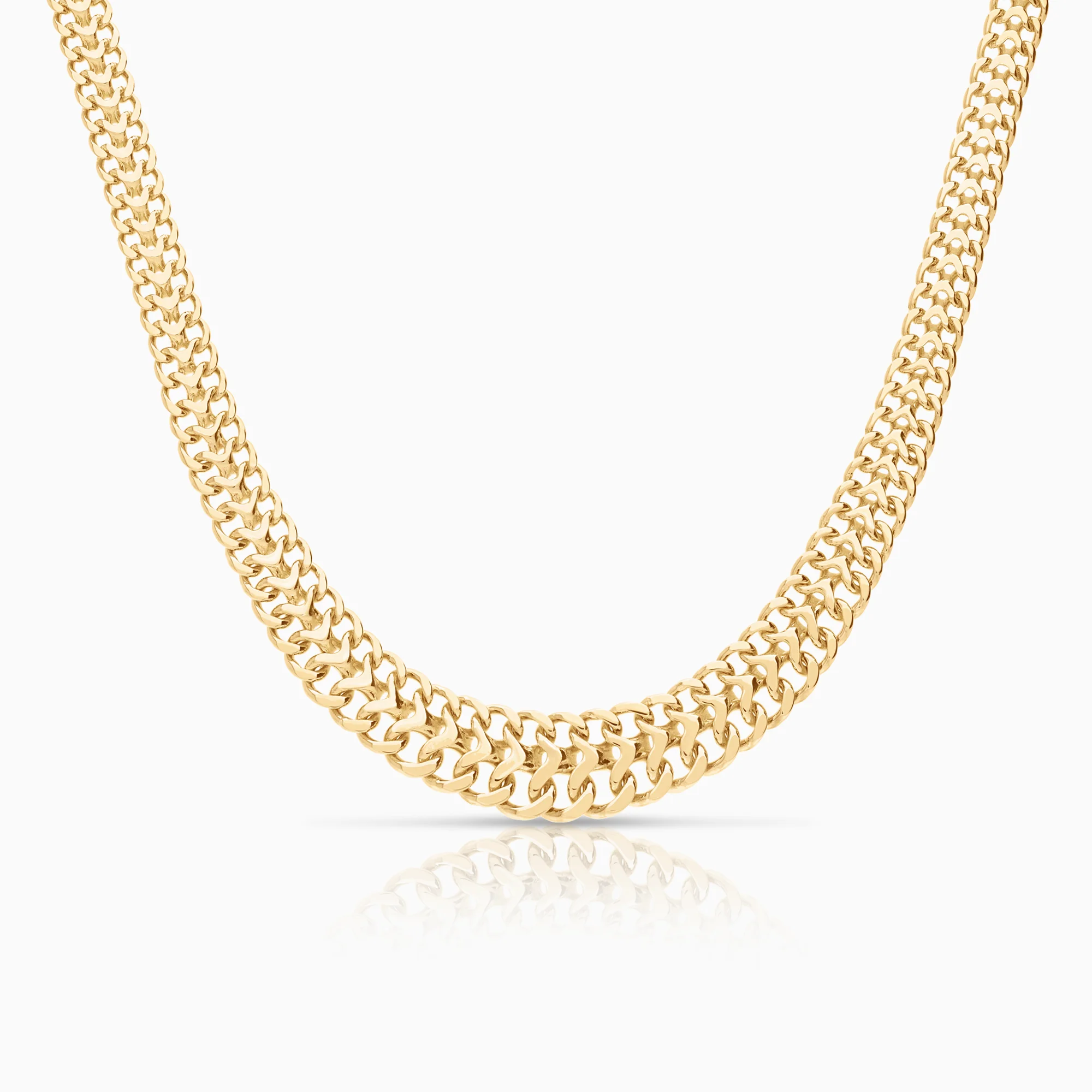 Fishbone necklace 30.23g 18K gold
