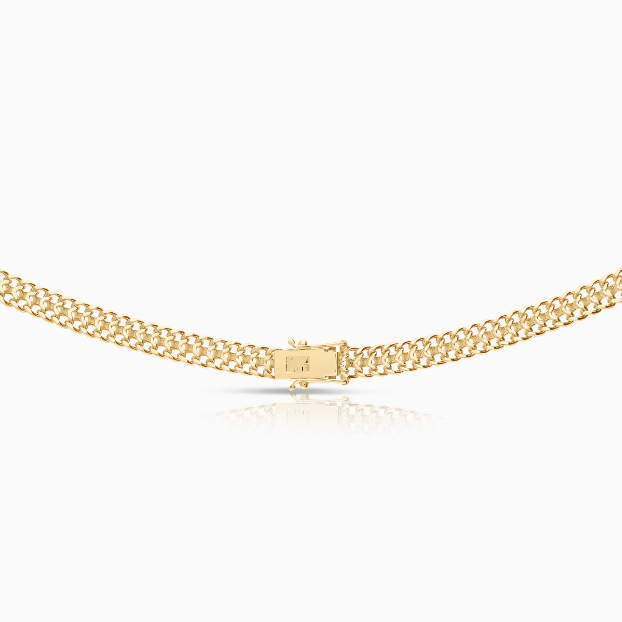 Fishbone necklace 30.23g 18K gold - Image 2