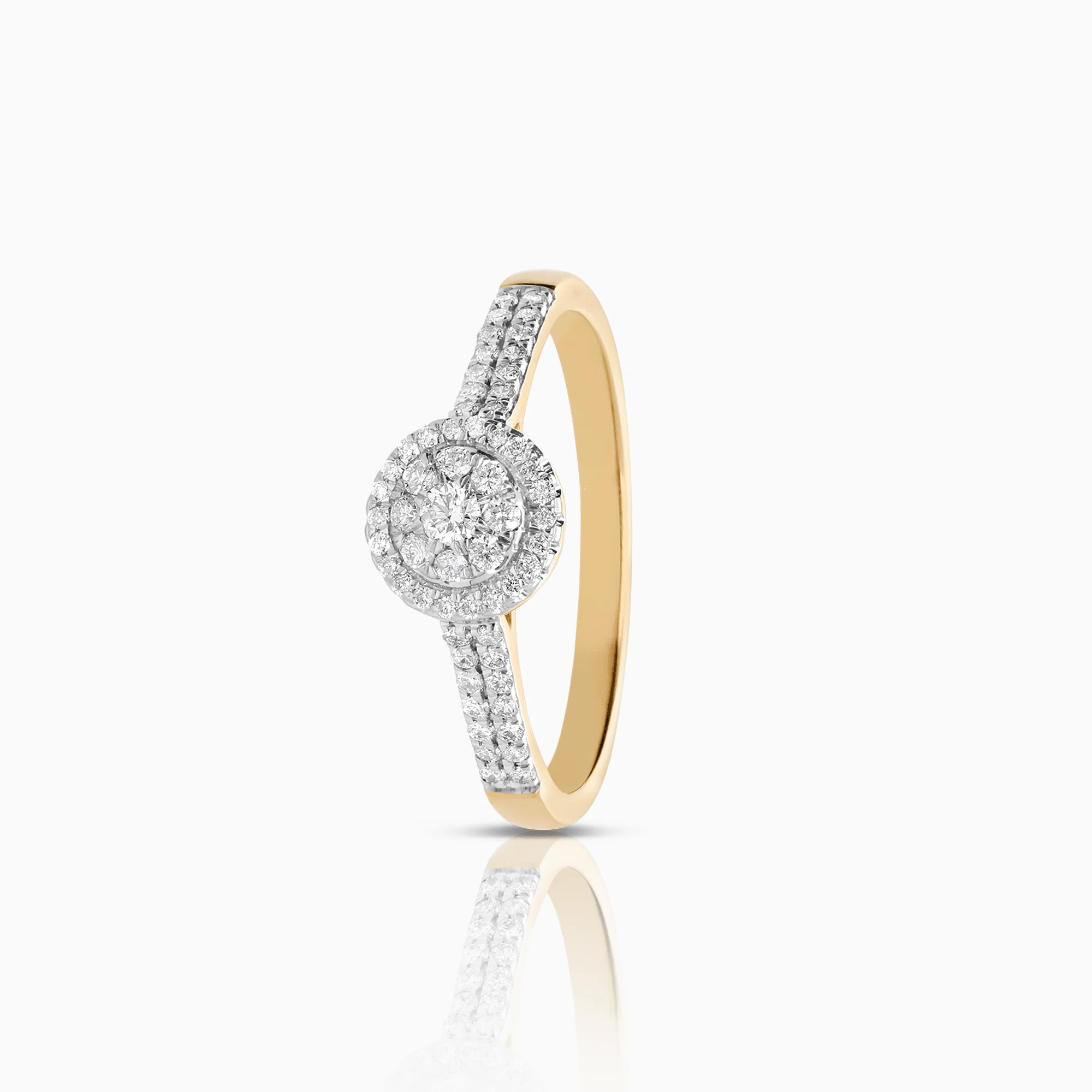 Engagement ring 0.33ct 18K gold