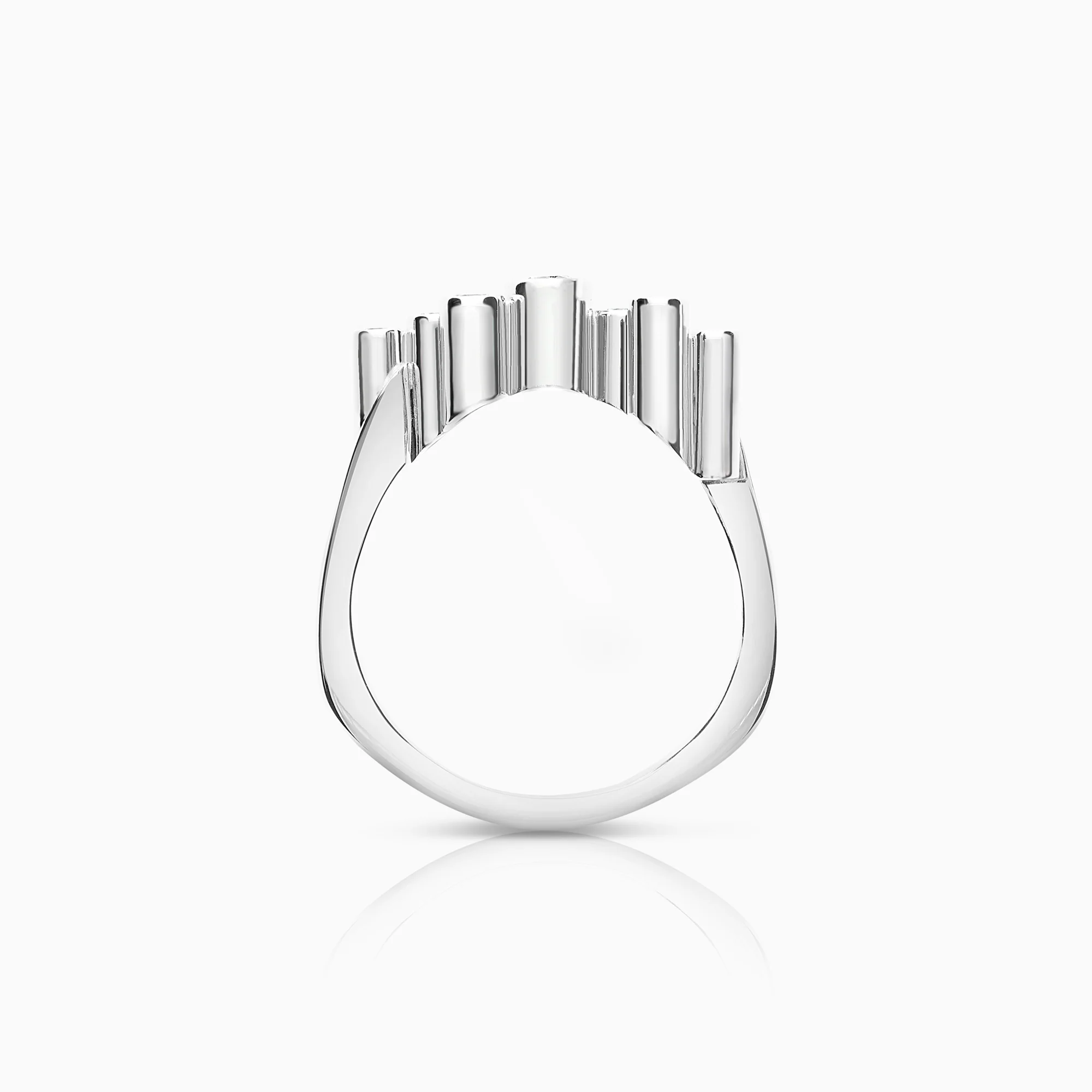 Georg Jensen Cascade diamond ring 0.45ct 18K white gold - Image 3