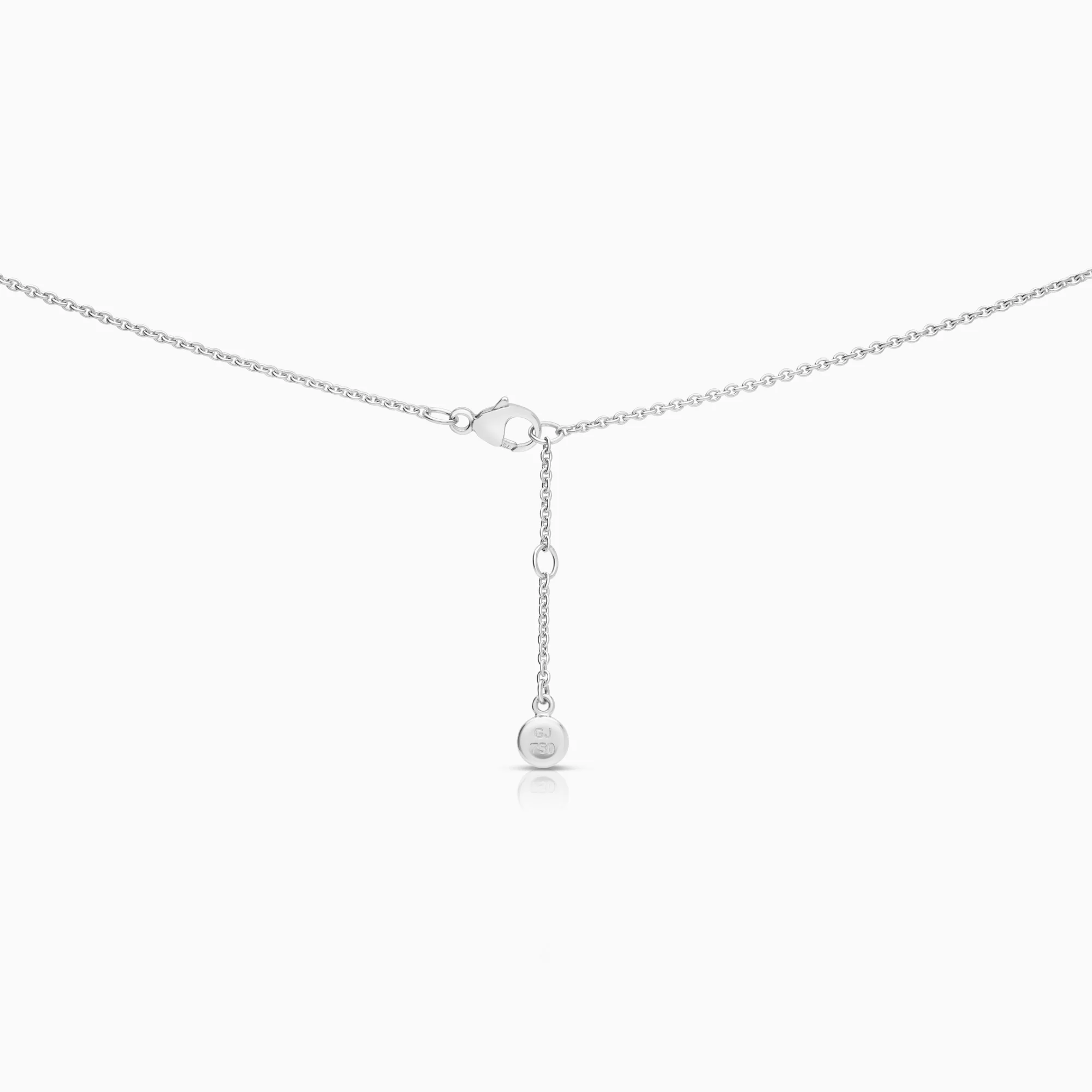 Georg Jensen diamond necklace 0.14ct 18K white gold - Image 2