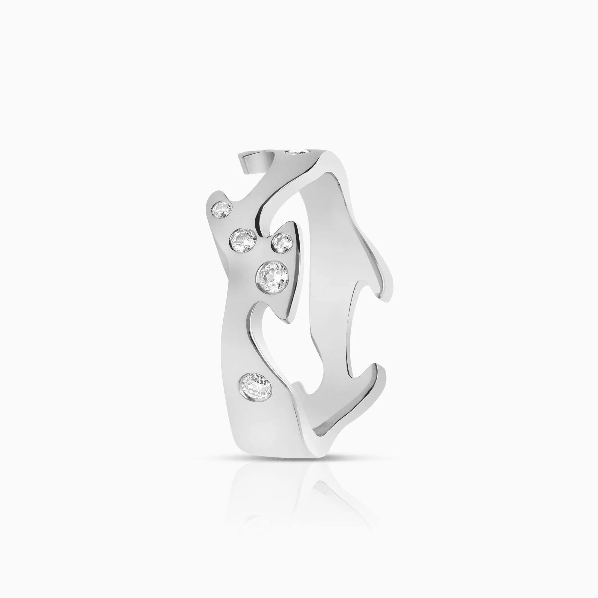 Georg Jensen Fusion ring 0.19ct 18K - Image 2