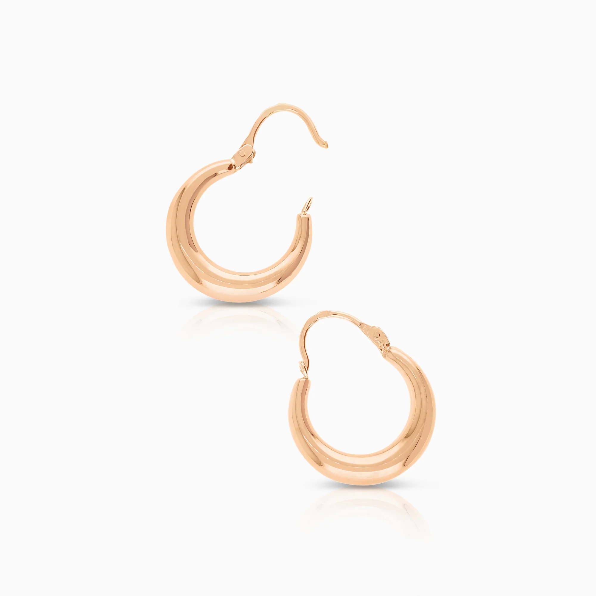 Gold hoop earrings 1.62g 18K gold - Image 2