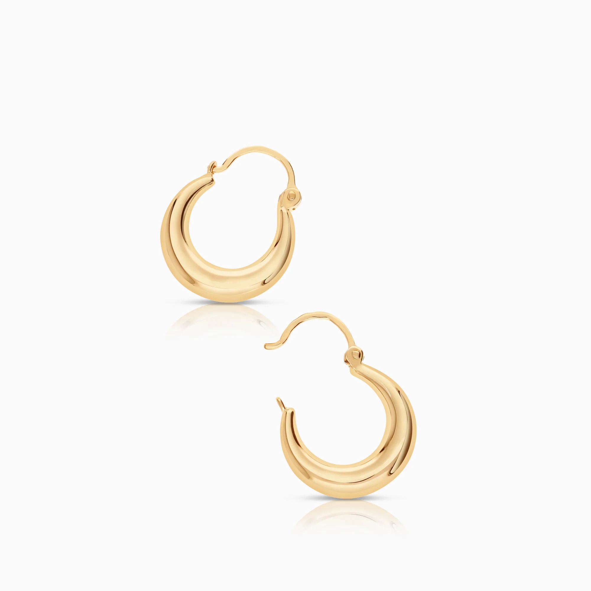 Gold Hoop earrings 2.05g 18K gold - Image 2