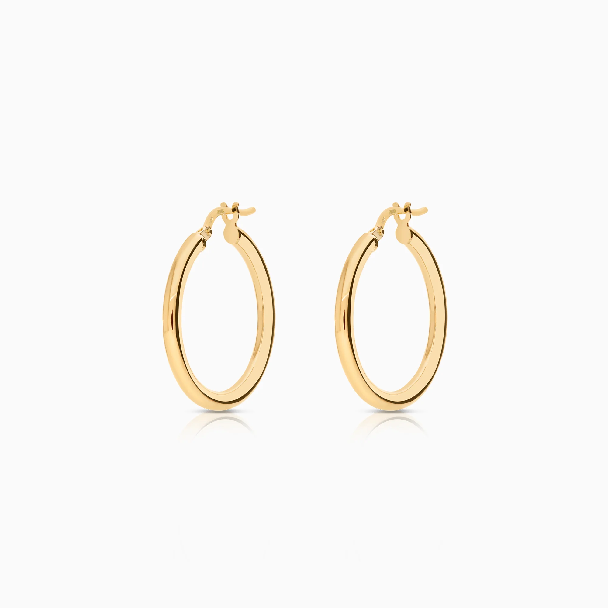 Gold earrings Hoops 2.24g 18K gold