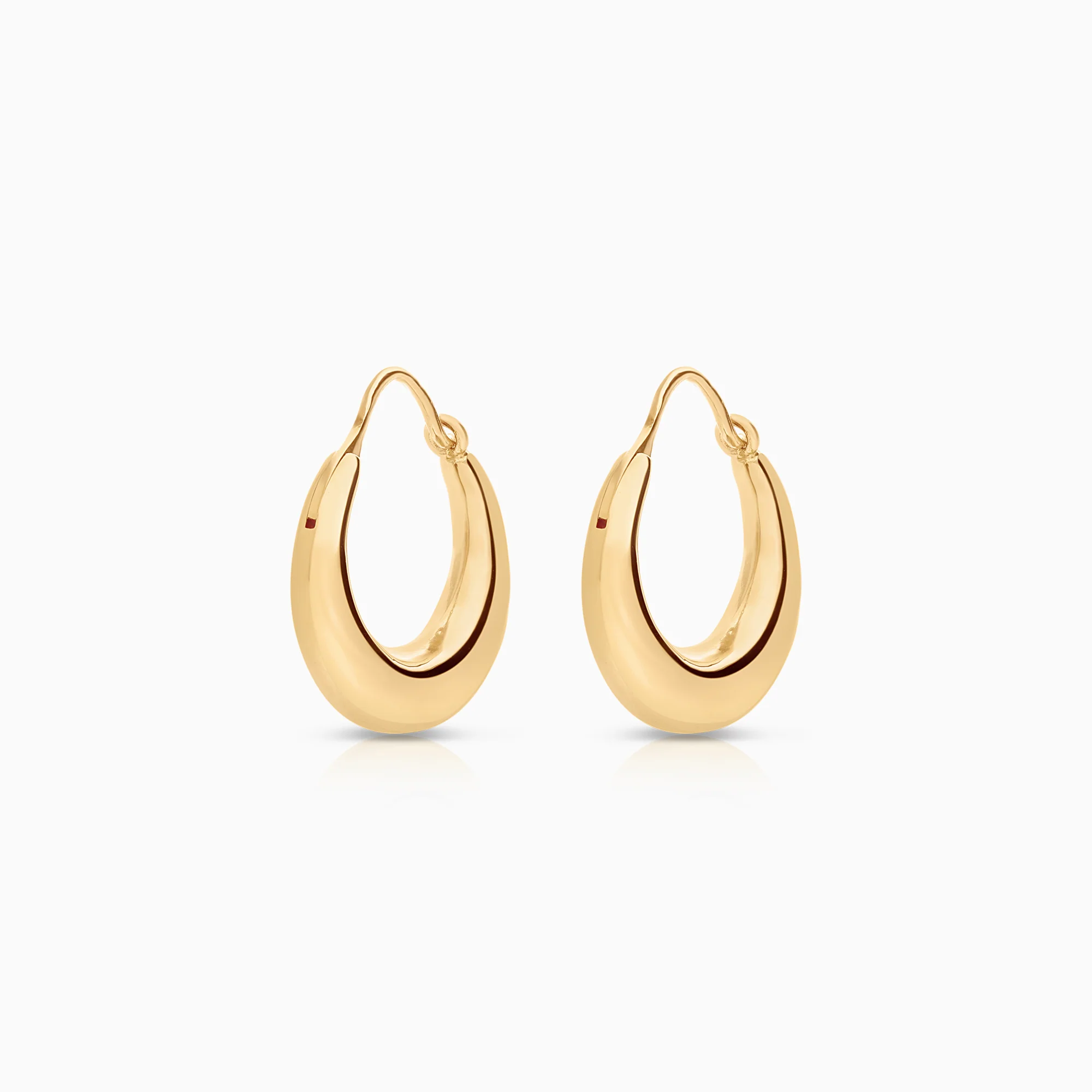 Gold Hoop Earrings 2.55g 18K gold