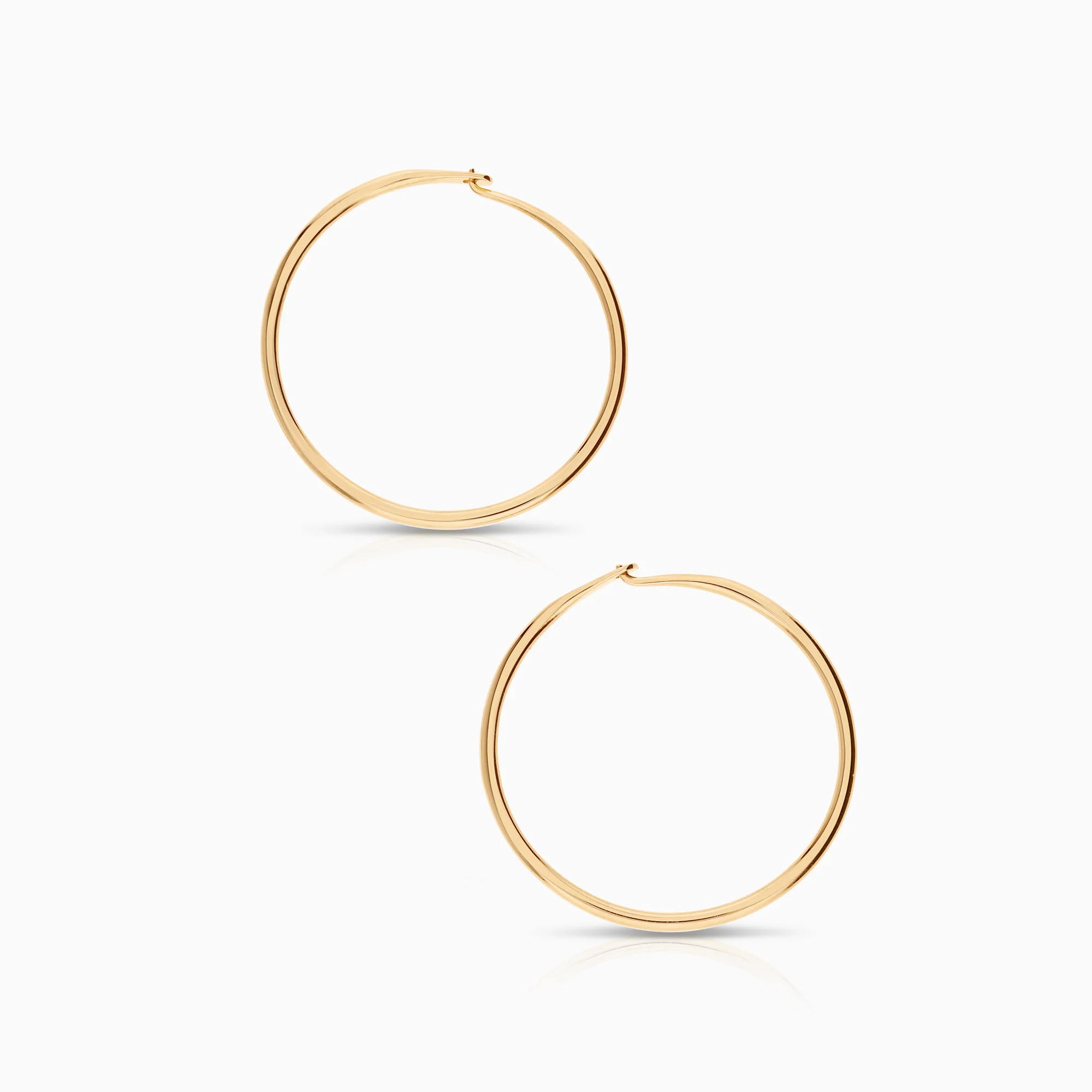 Gold Hoop Earrings 5.76g 18K Gold - Image 2