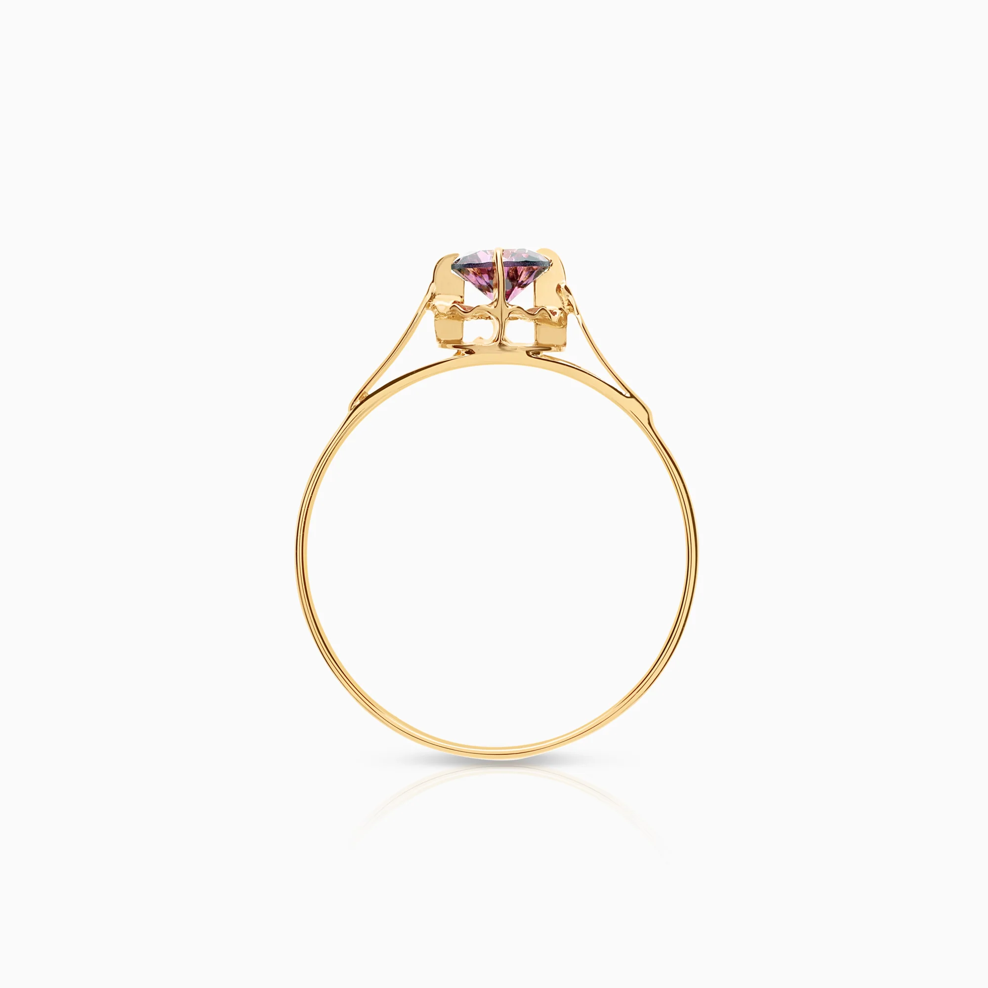 Gold ring cubic 1.63g 18K gold - Image 2