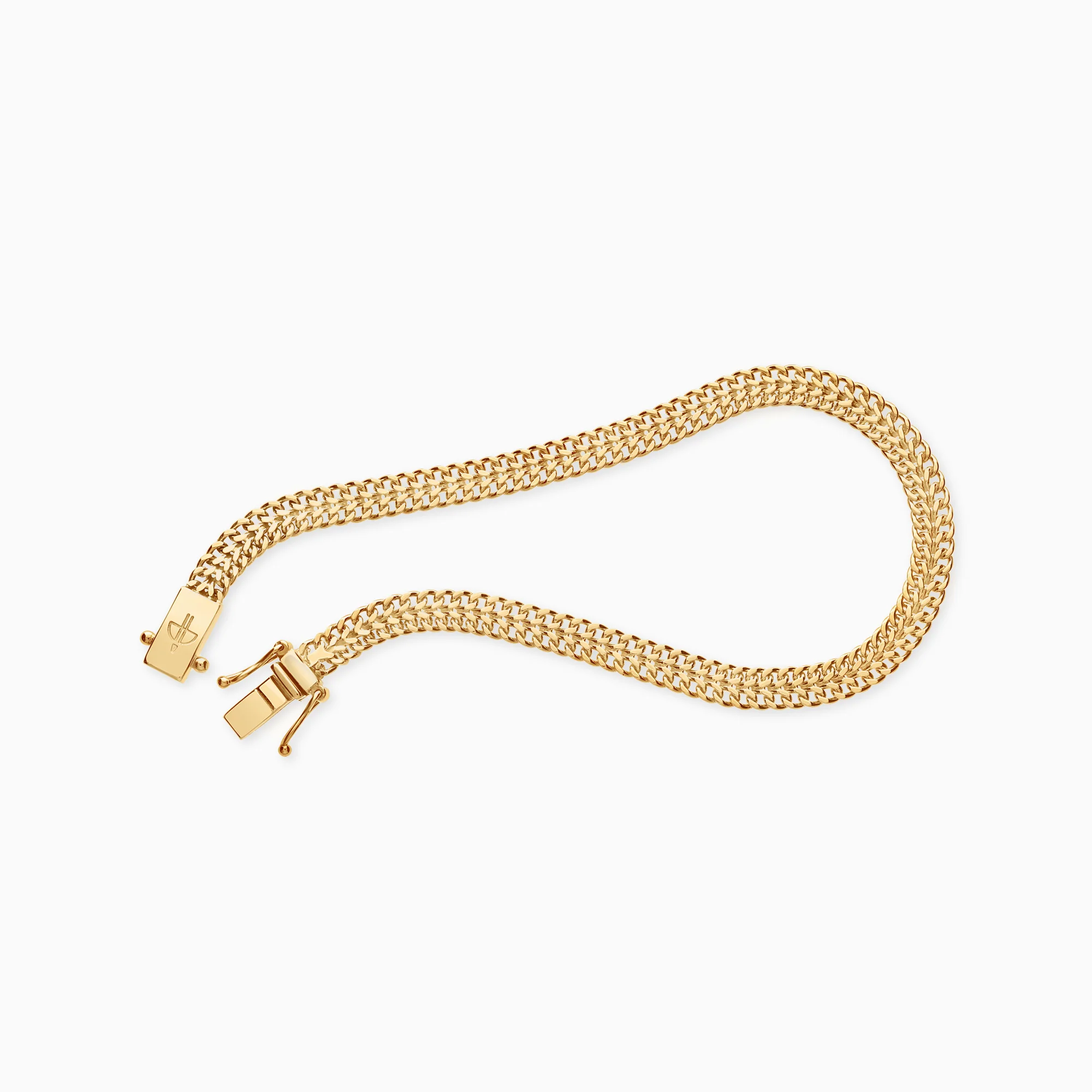 Gold bracelet herringbone 7.45g 18K gold - Image 2