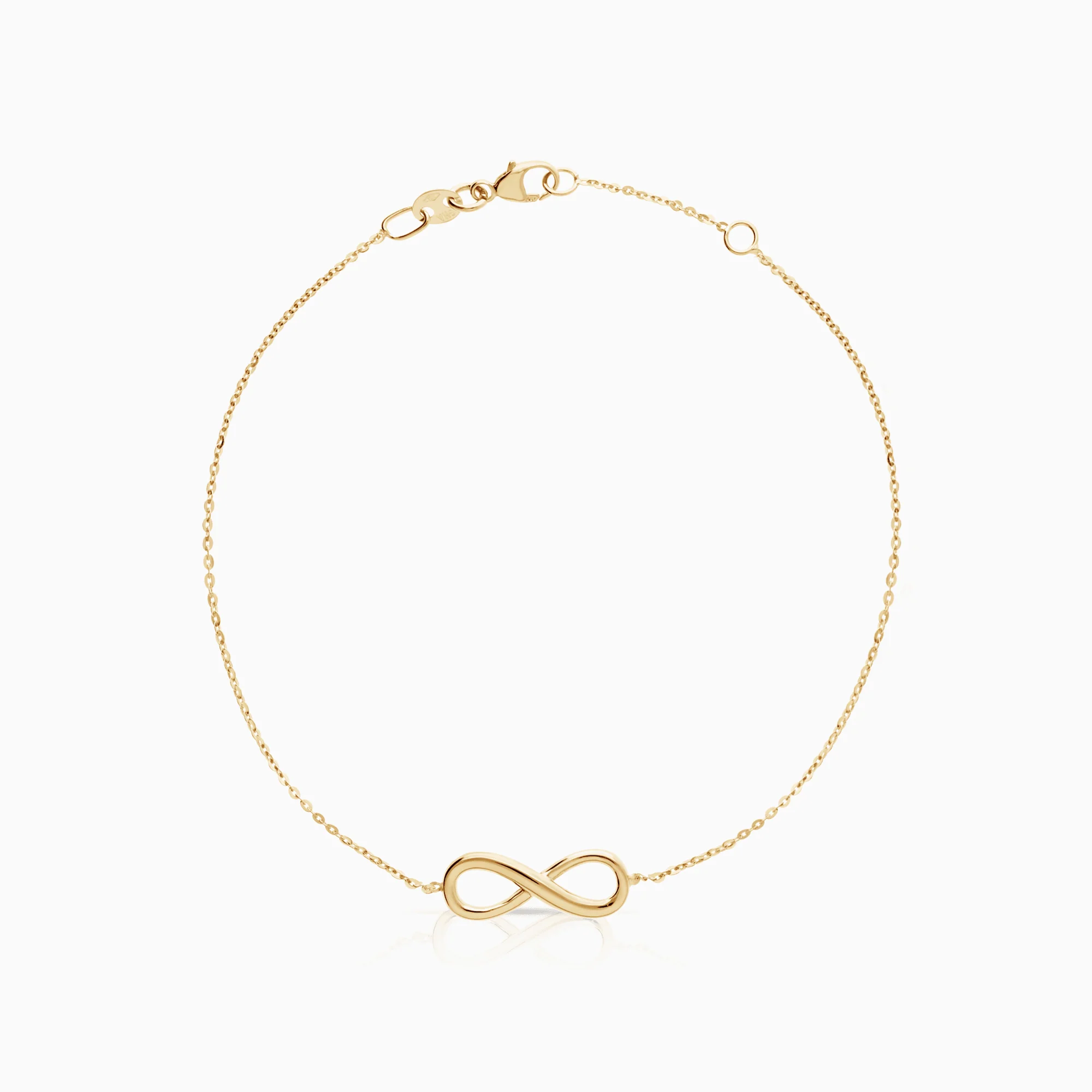 Gold bracelet infinity 1.30g 18K gold