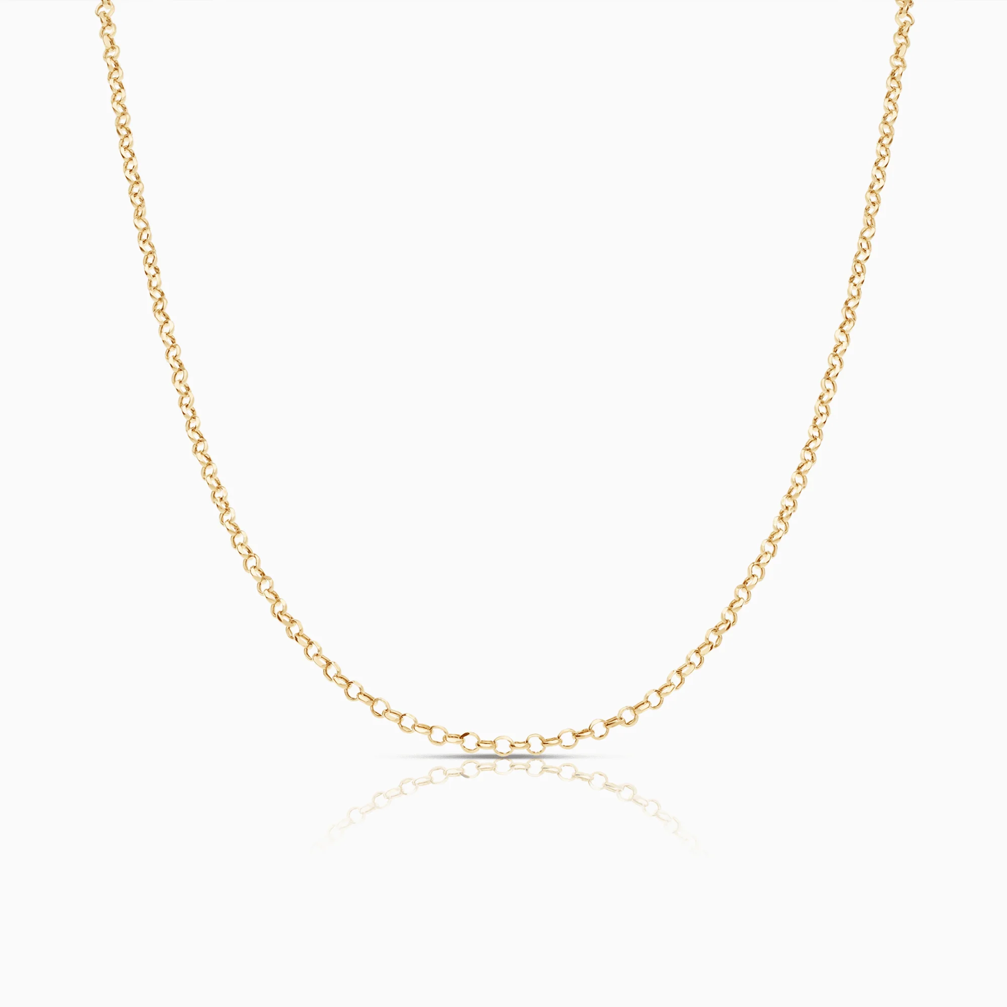 Gold necklace 39cm 18K gold