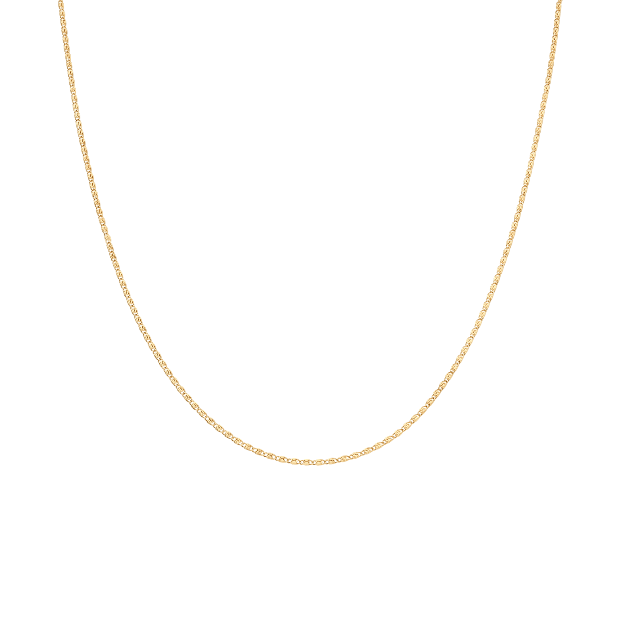 Gold necklace 42cm 18K gold - Image 2