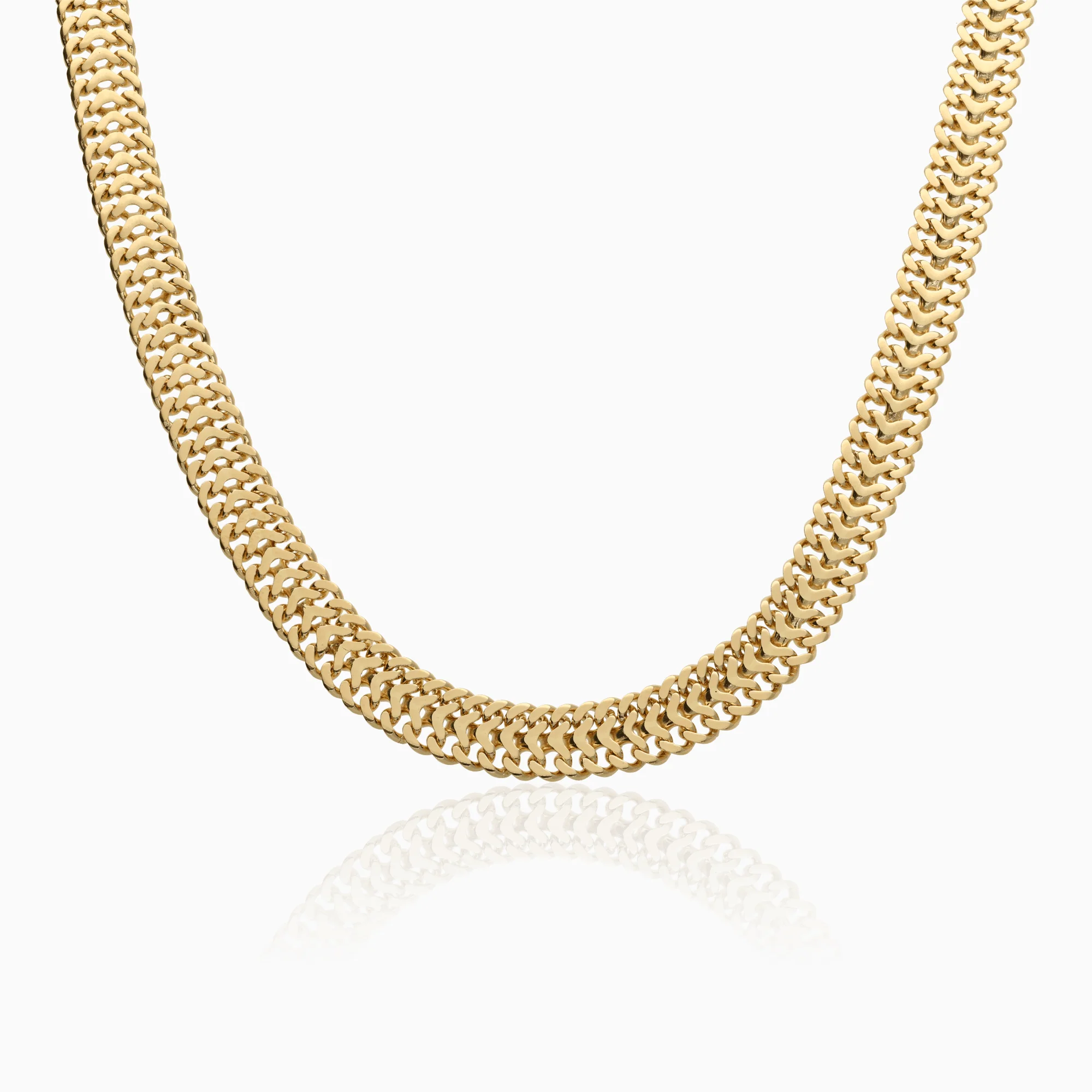 Fox tail gold necklace 36.40g 18K
