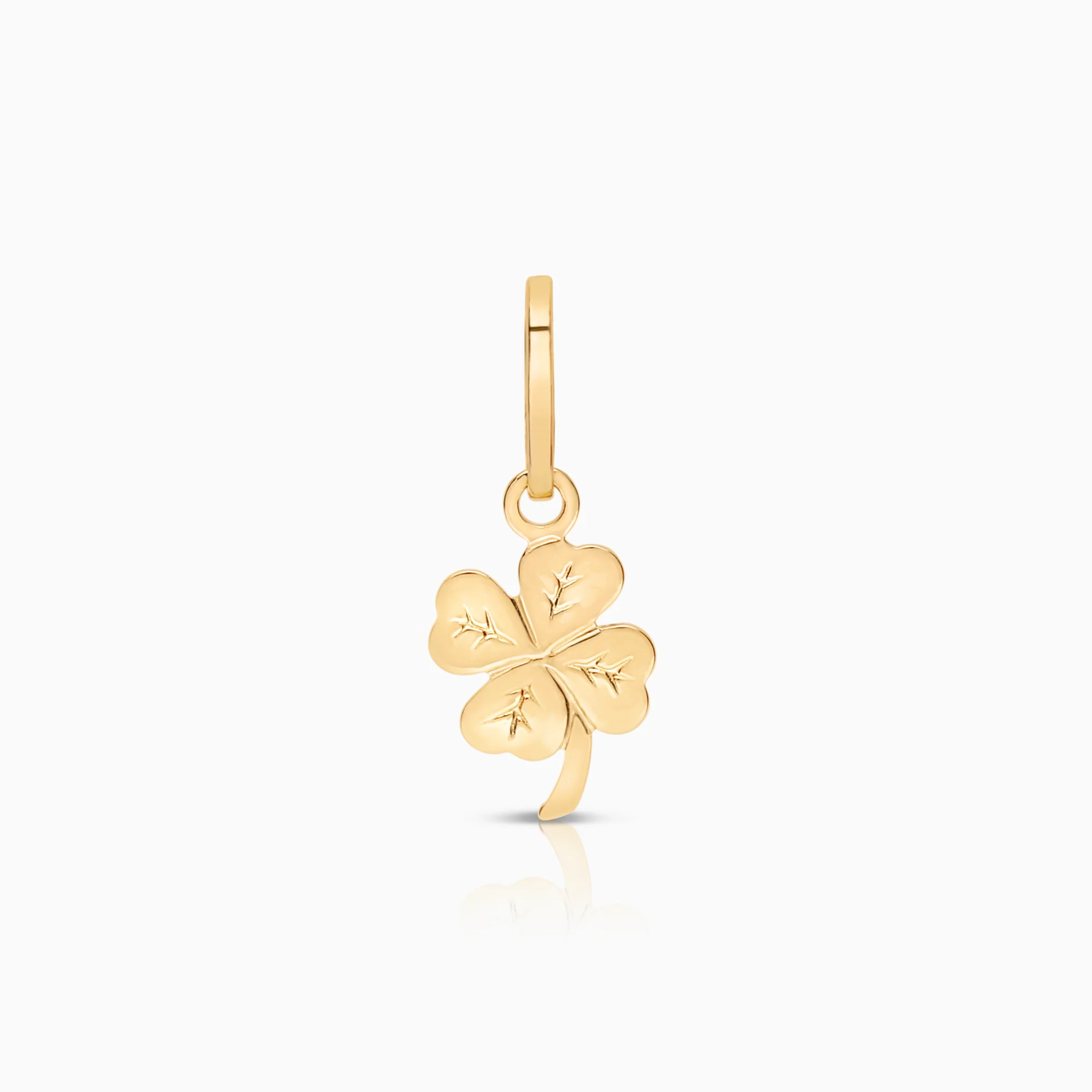 Four-leaf clover pendant 0.26g 18K gold