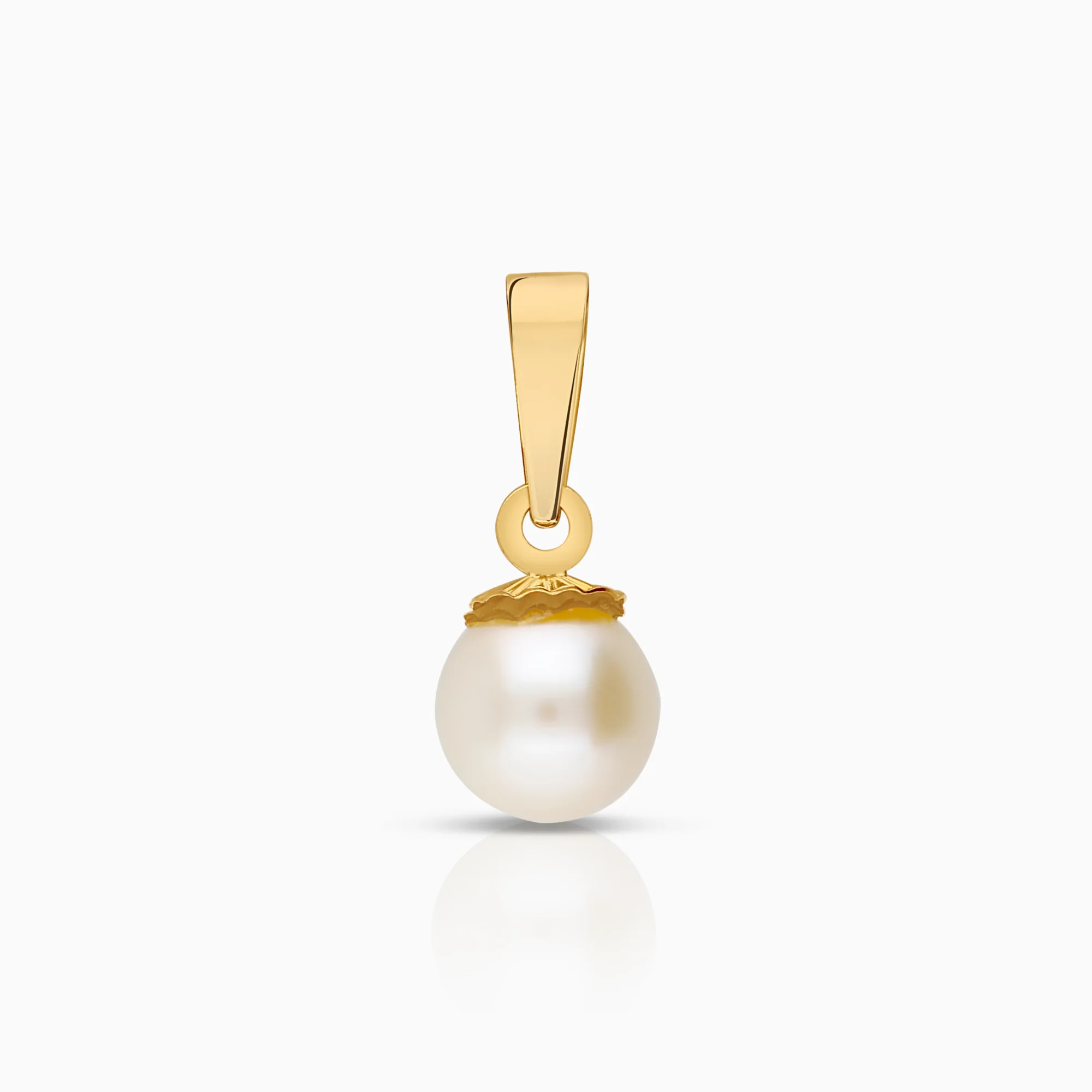 Pendant with pearl 0.41g 18K gold.