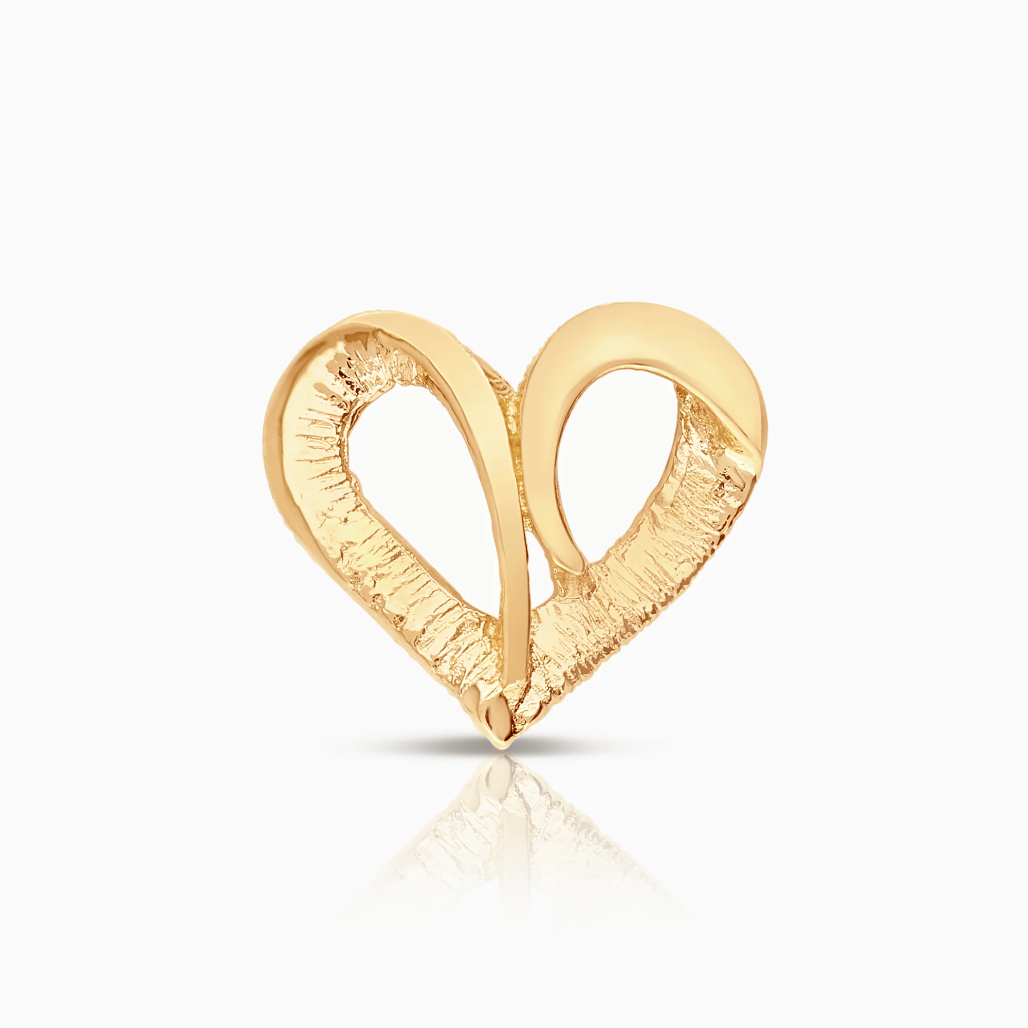 Heart pendant 0.84g 18K gold