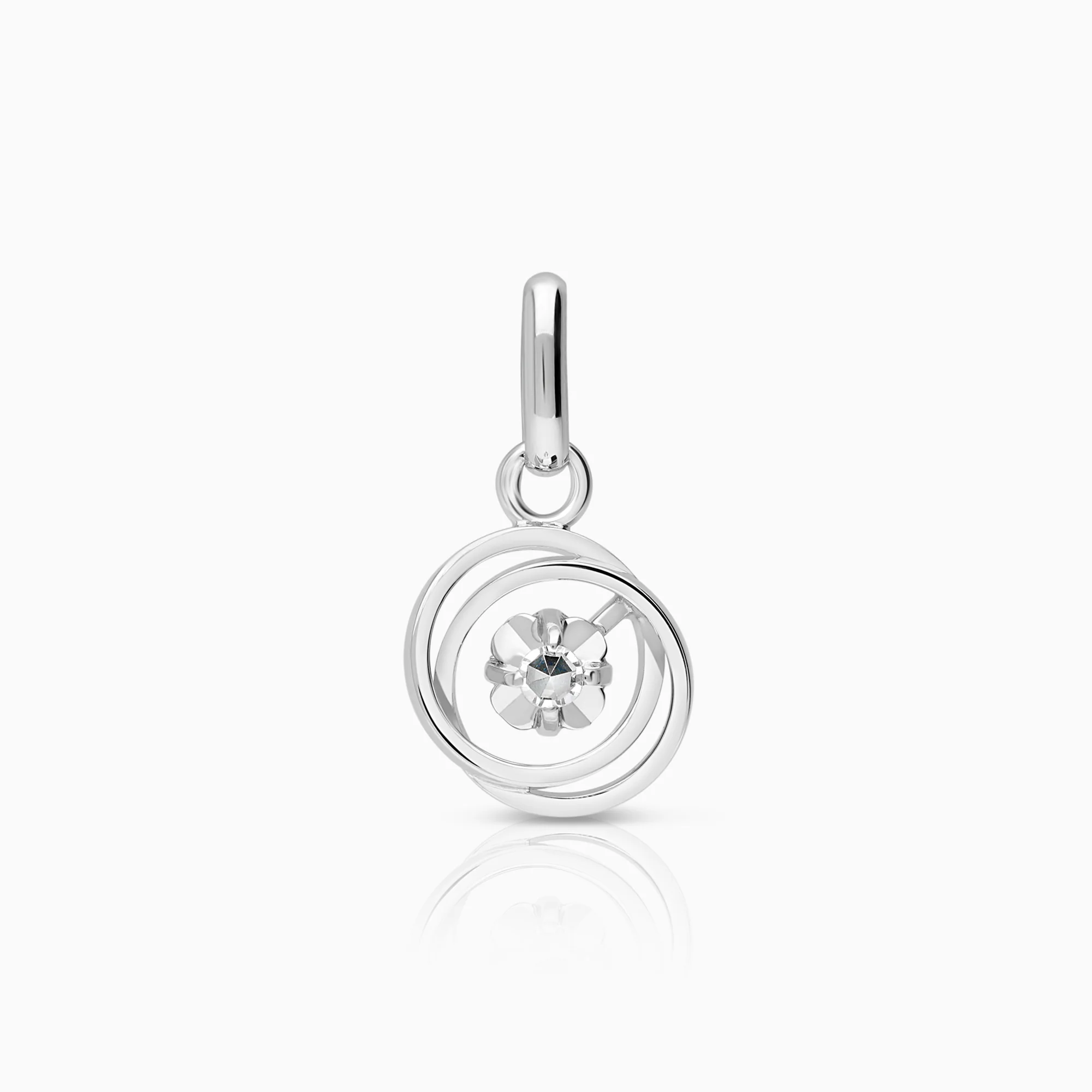 Diamond Pendant 0.04ct 18K White Gold