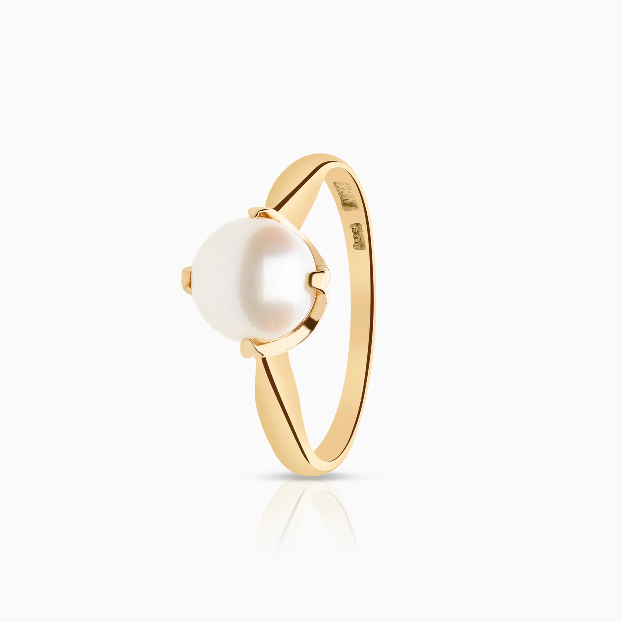 Pearl ring 2.07g 18K gold