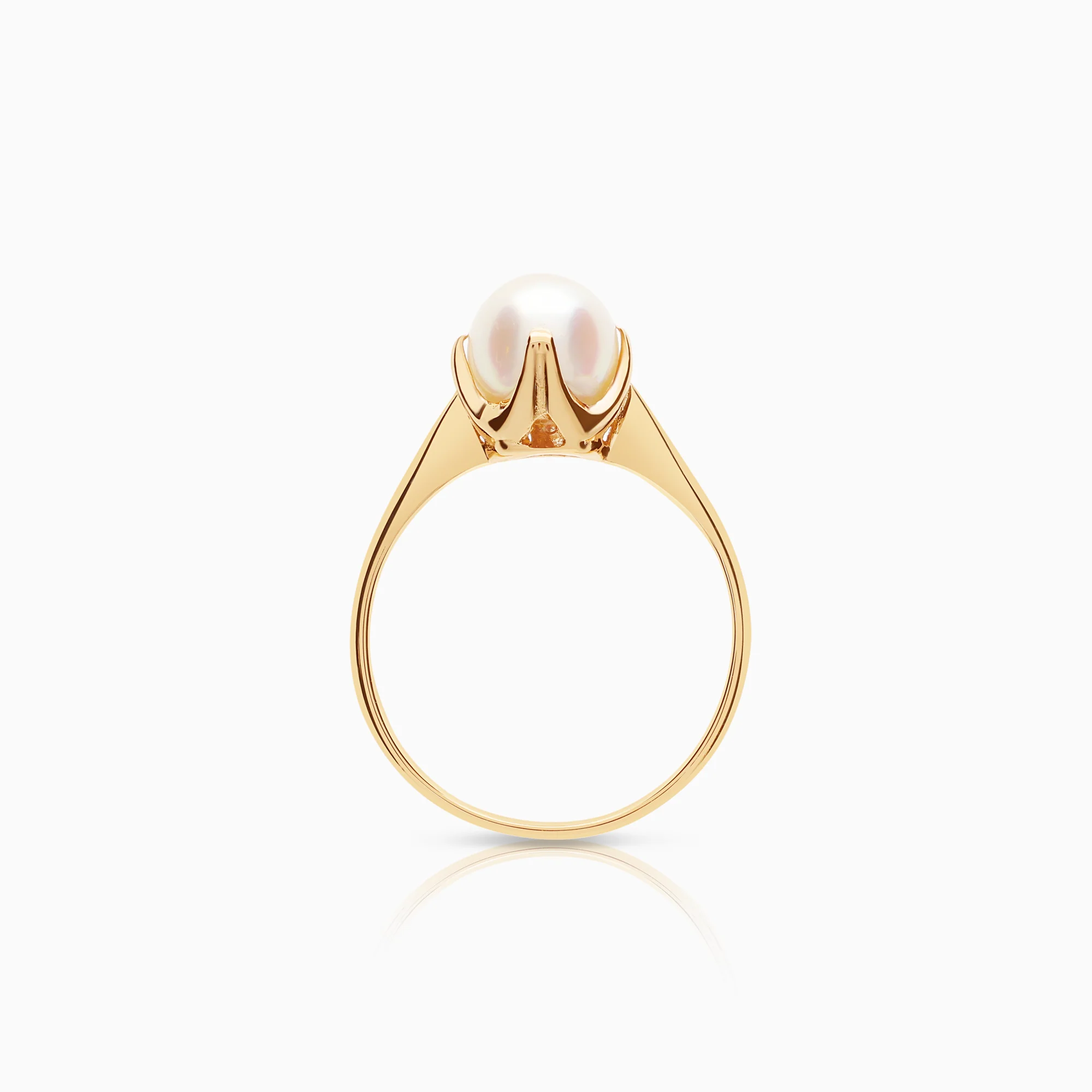 Pearl ring 2.07g 18K gold - Image 2
