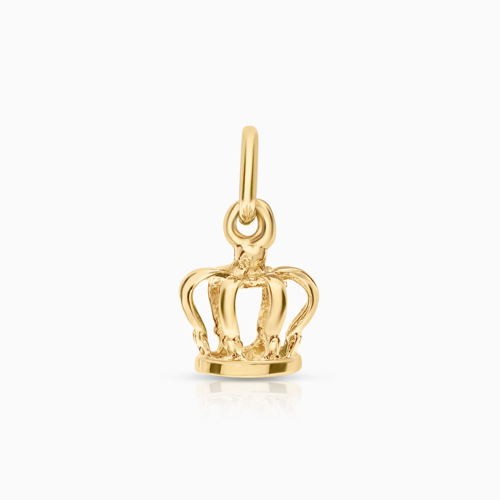 Gold crown pendant 0.43g 18K gold