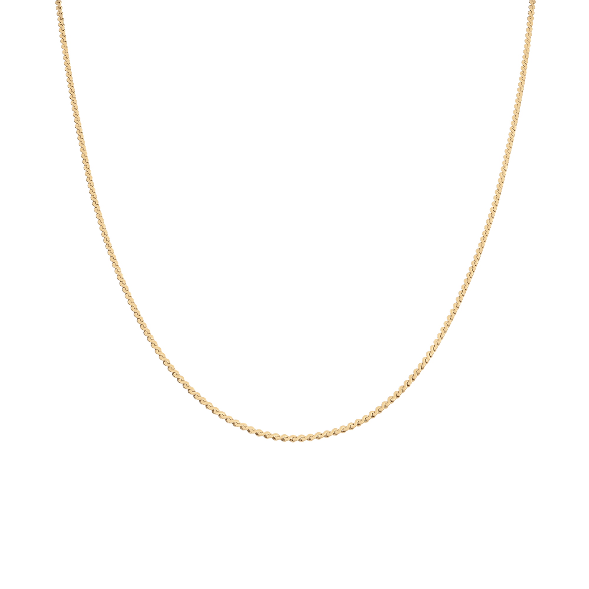 Gold chain 45cm 18K gold - Image 2