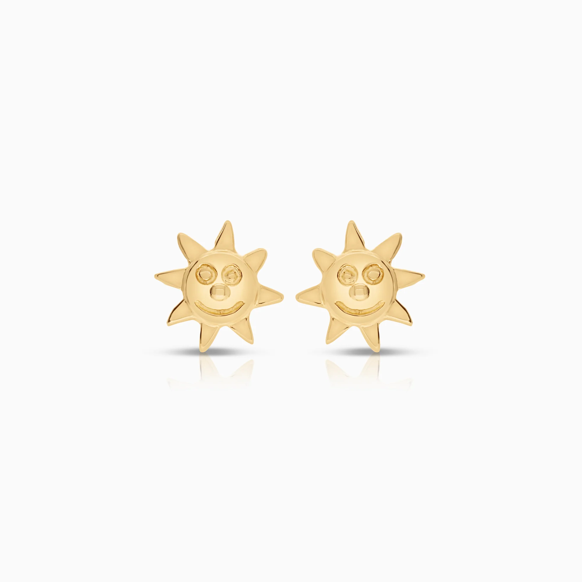 Gold earrings 1.14g 18K gold