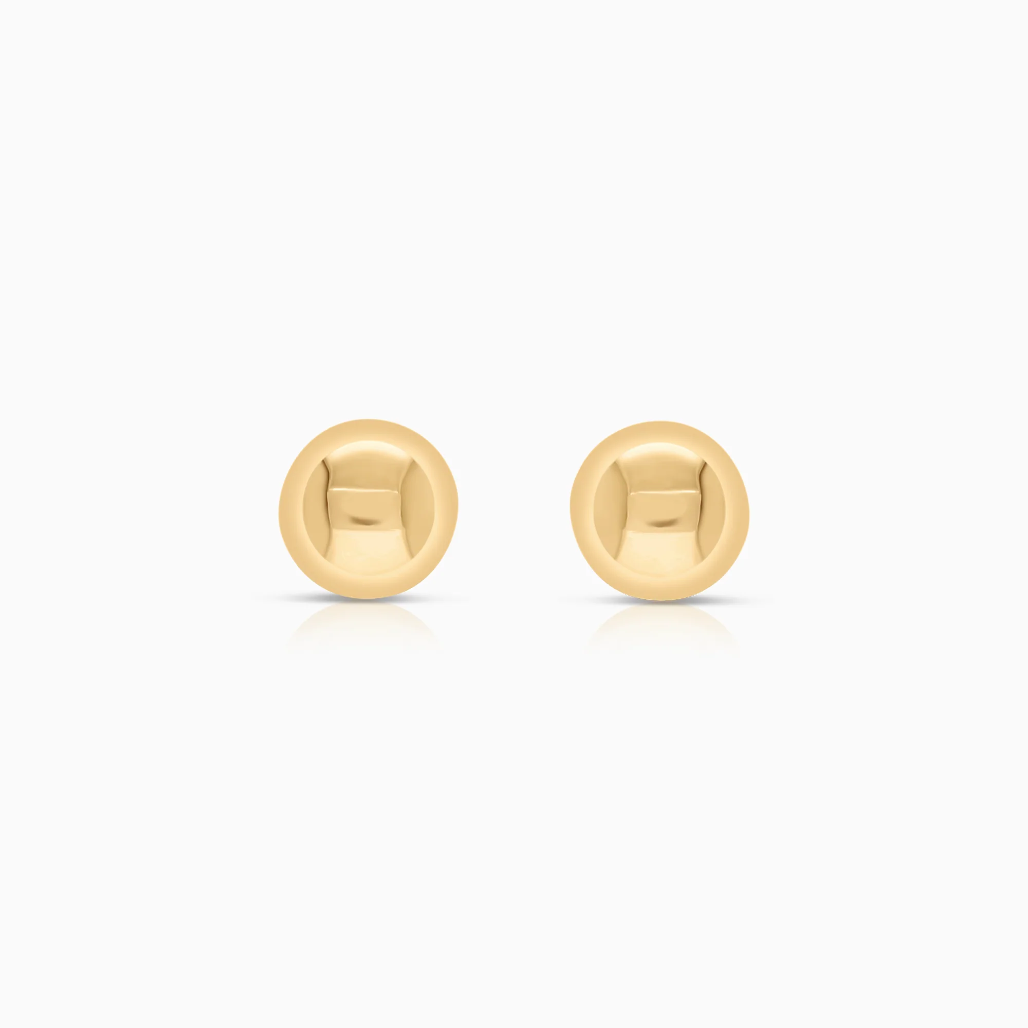 Gold ball earrings 0.33g 18K gold