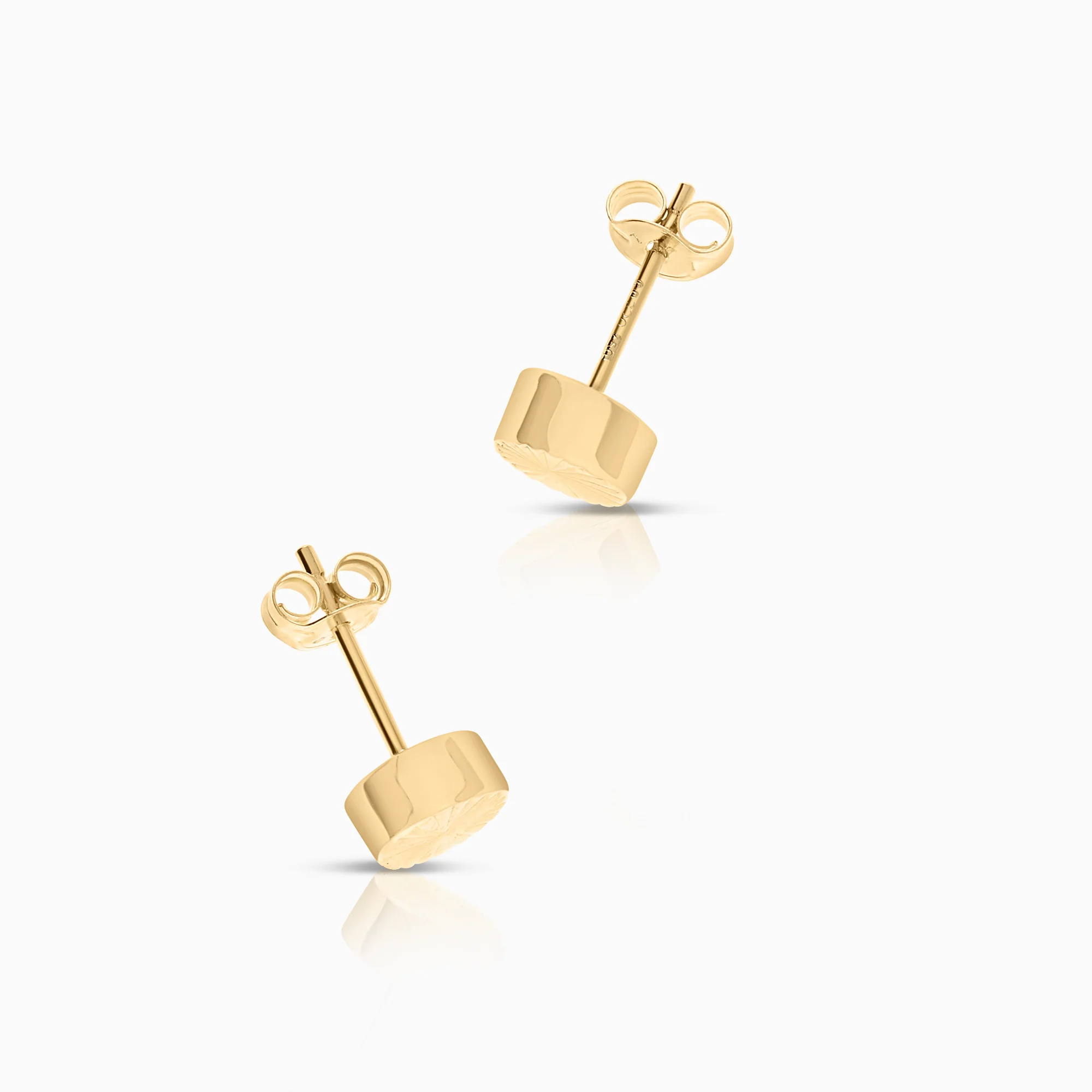 Gold earrings 0.48g 18K gold - Image 2