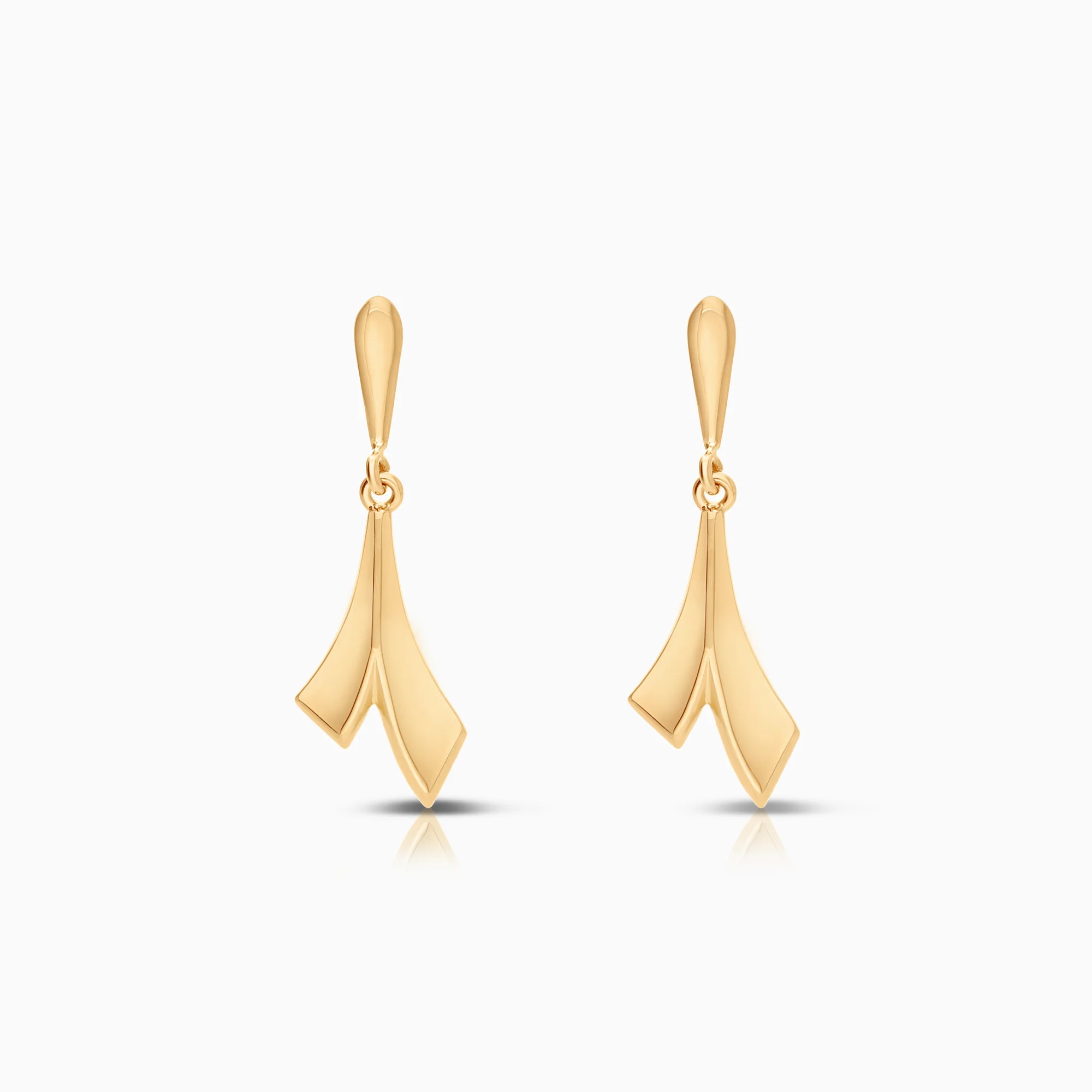 Gold earrings 0.96g 18K gold