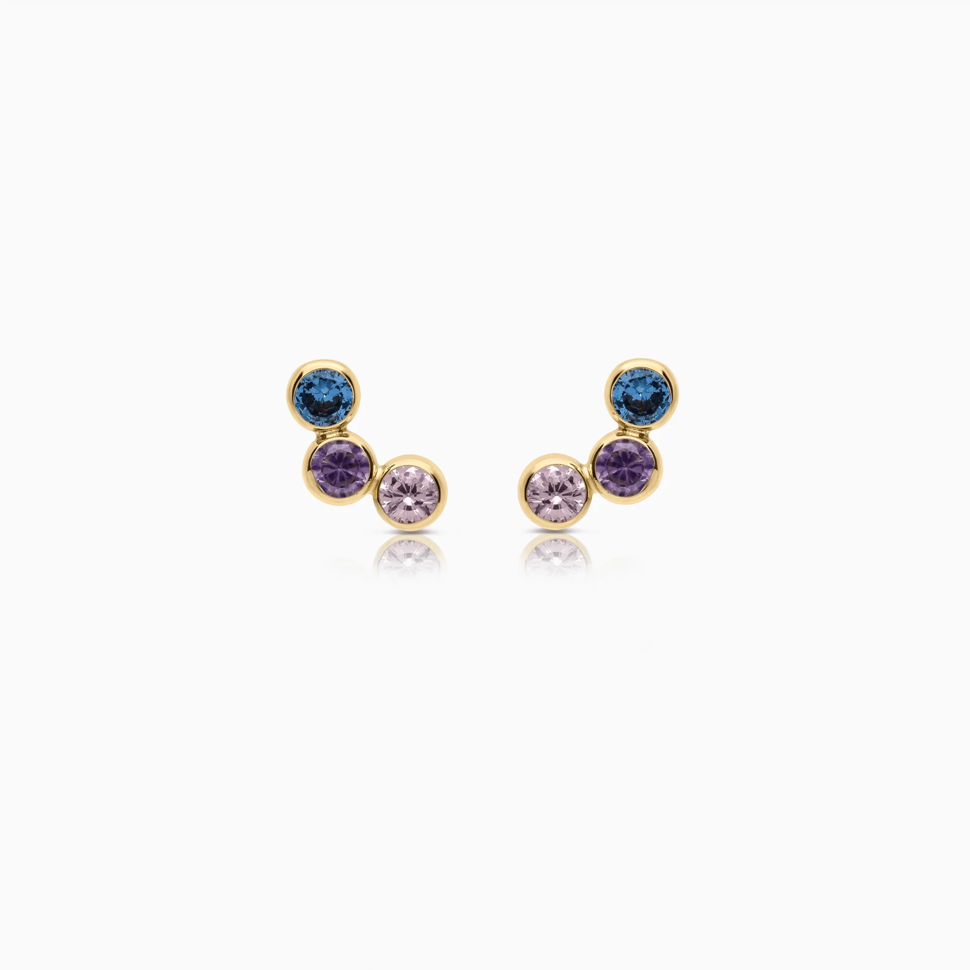 Gold earrings 0.83g 18K gold