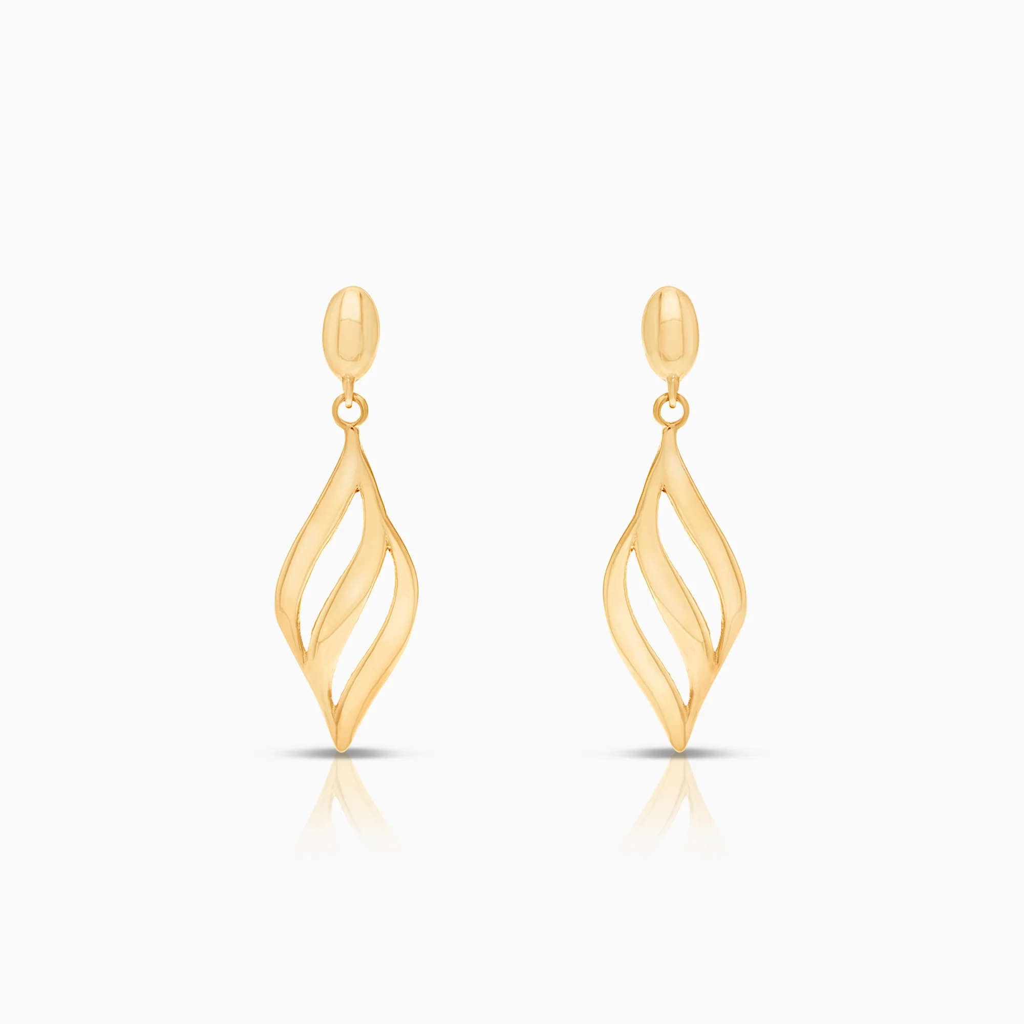 Gold earrings 1.06g 18K gold