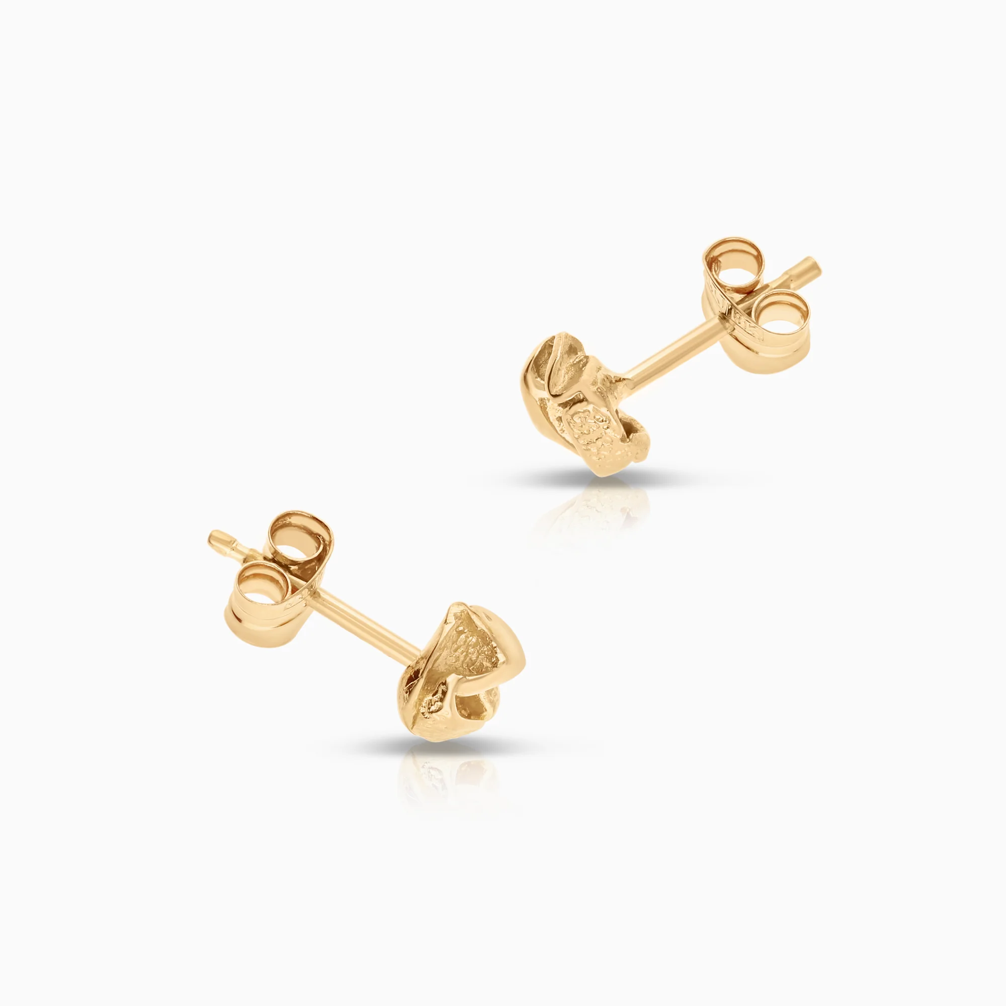 Gold earrings 1.17g 18K gold - Image 2